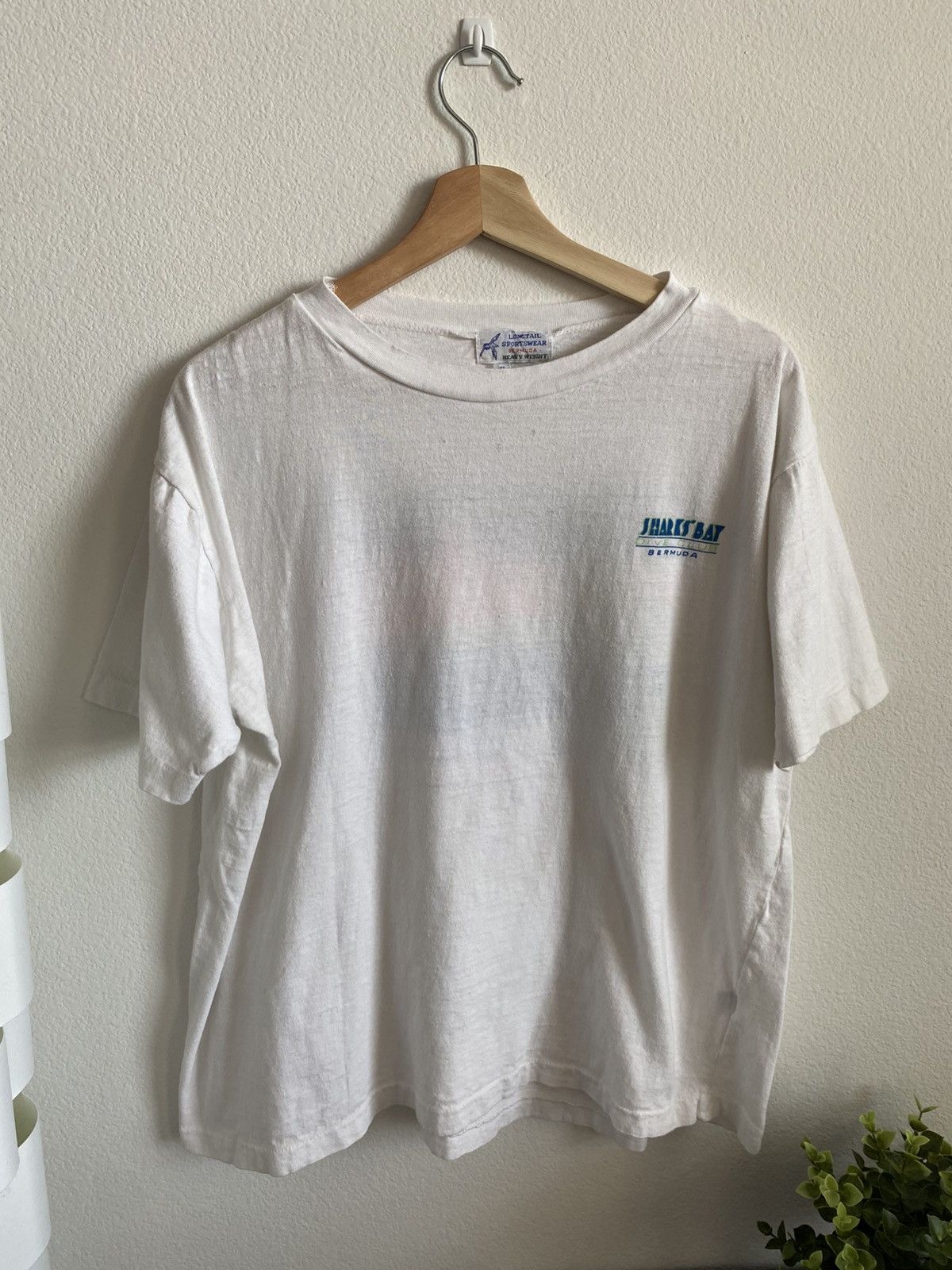 Unsound Rags Vintage 90s Sharks Bay Dive Club Single Stitch Tee Size US XL / EU 56 / 4 - 2 Thumbnail