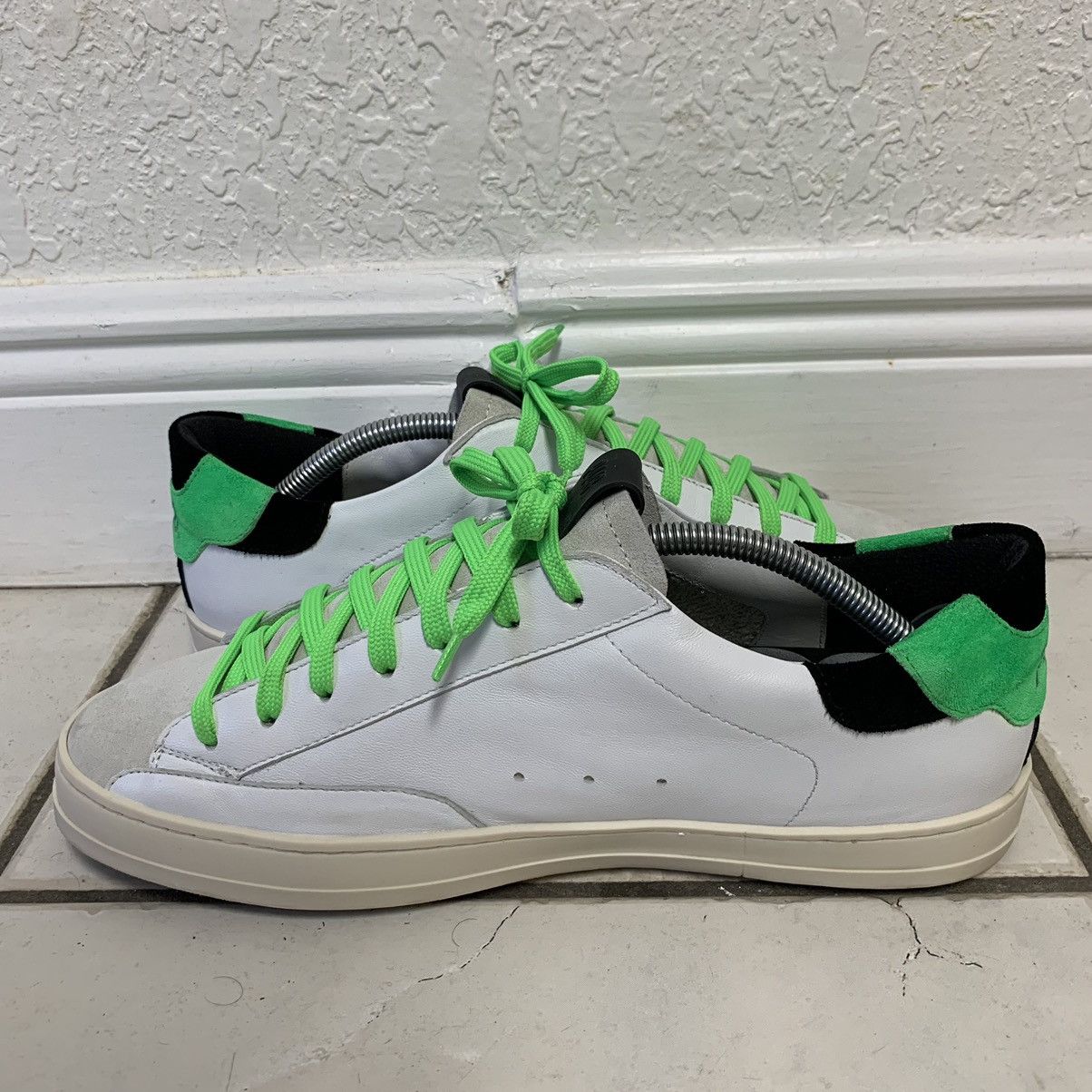 P448 p448 mens leather suede sneakers made in italy size 44 Size US 11 / EU 44 - 7 Thumbnail