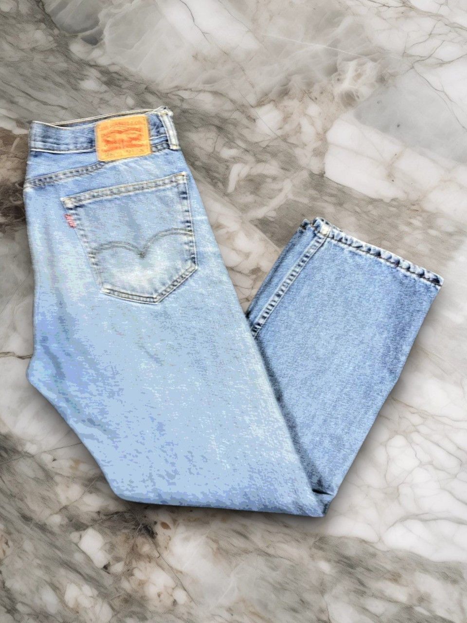 Levi's vintage levis 505 slightly distressed denim nice design Size US 38 / EU 54 - 1 Thumbnail
