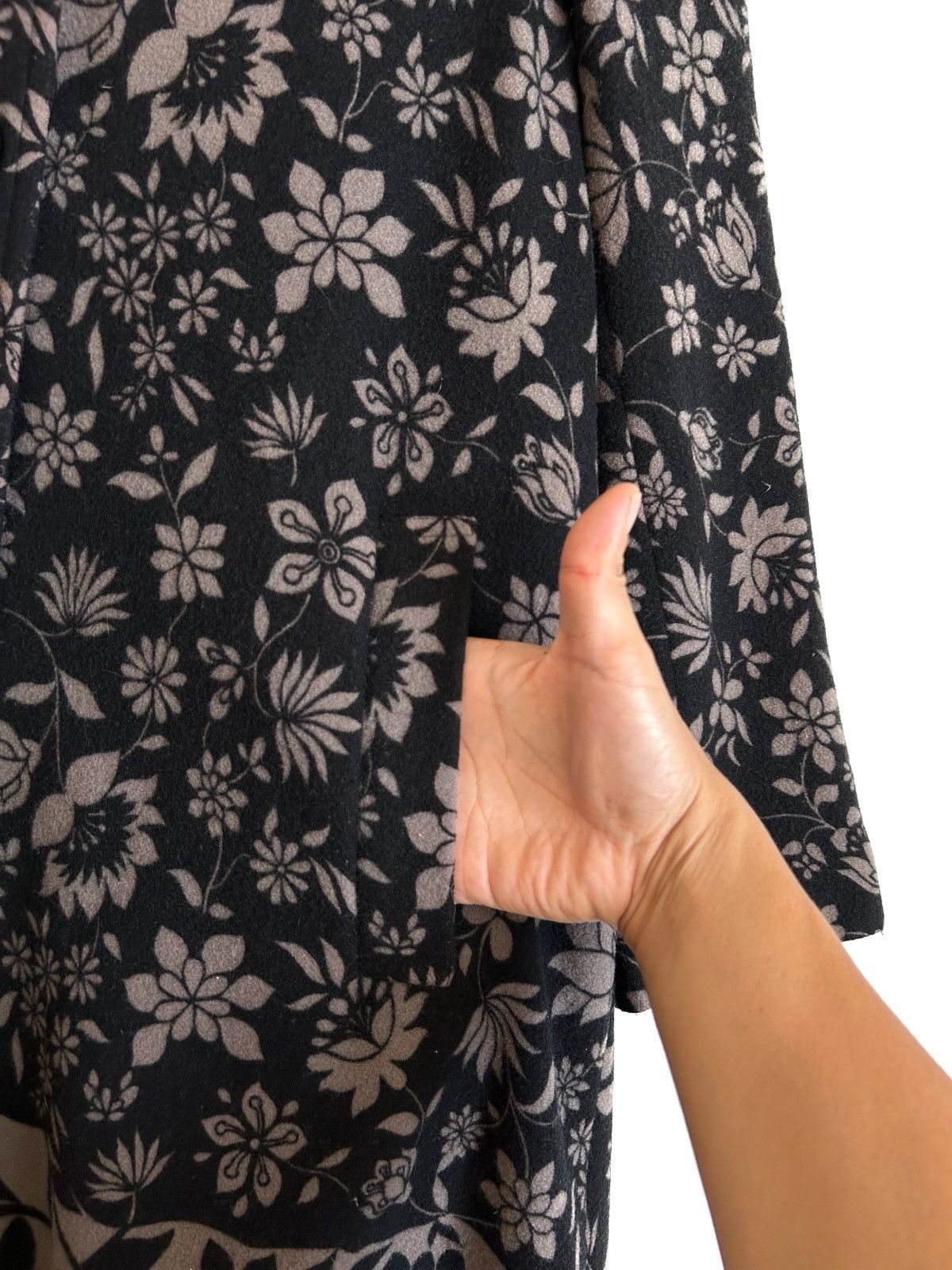 Yohji Yamamoto ARCHIVE🔥RARE 90’S Y’S WORKSHOP FLORAL WOOL COAT Size M / US 6-8 / IT 42-44 - 7 Thumbnail