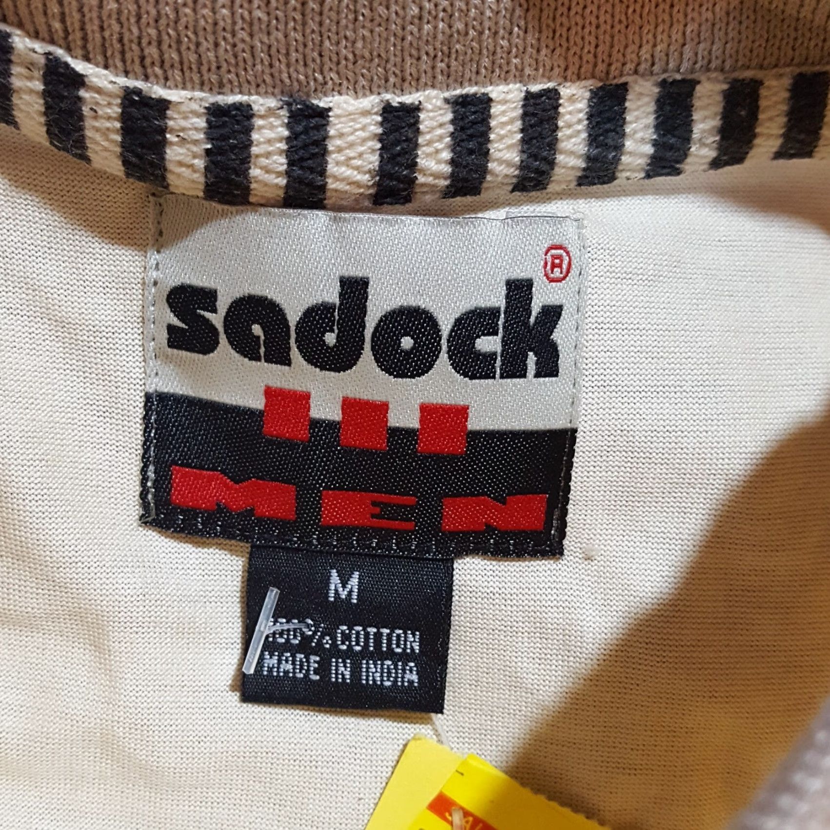 Vintage VINTAGE Jamie Sadock Polo Shirt Men L Ivory Cotton Knit Short Sleeve Collared Button Casual 90s Retro Golf Tennis Sports Outdoor Size US L / EU 52-54 / 3 - 7 Thumbnail