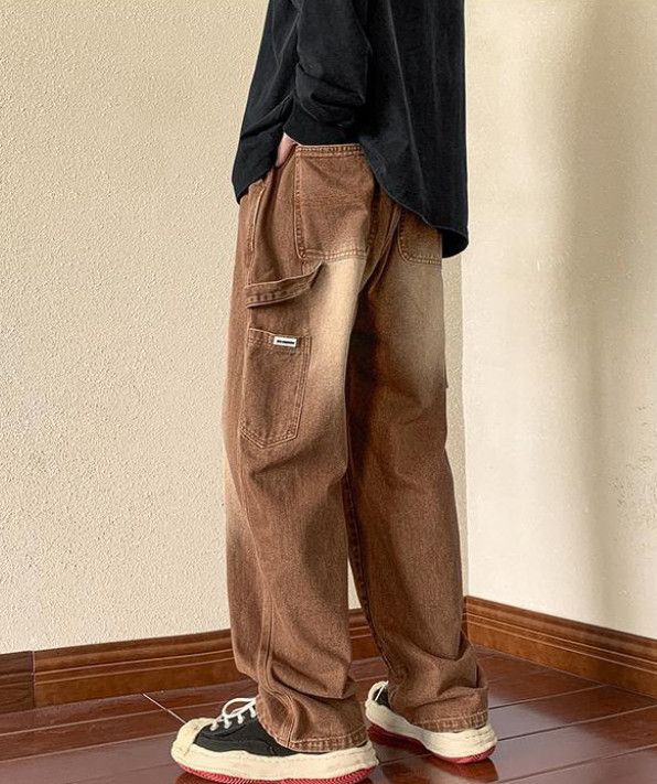 Vintage Men's American Vintage Loose-Fit Brown Jeans Size US 32 / EU 48 - 5 Thumbnail