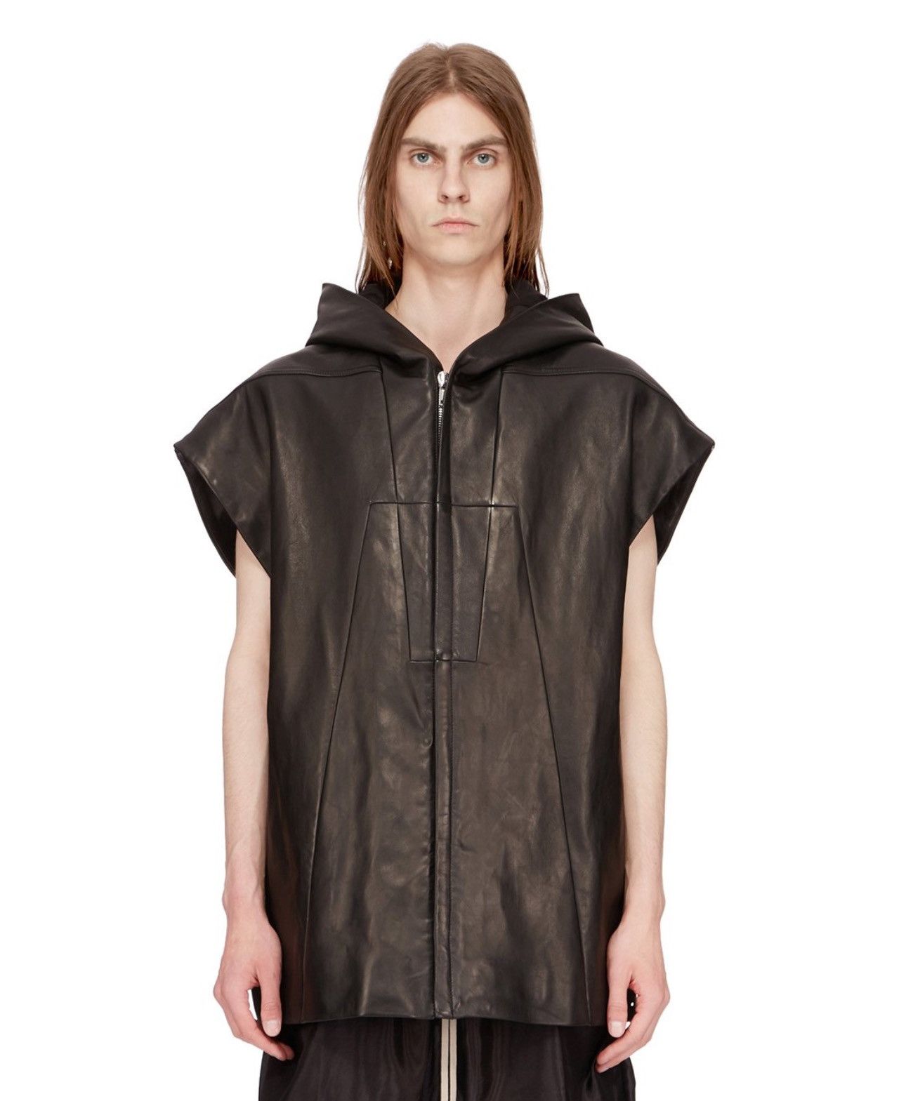 Rick Owens RICK OWENS SS24 LIDO LUXOR VEST IN BLACK VEG NAPPA LAMB Size US L / EU 52-54 / 3 - 1 Thumbnail