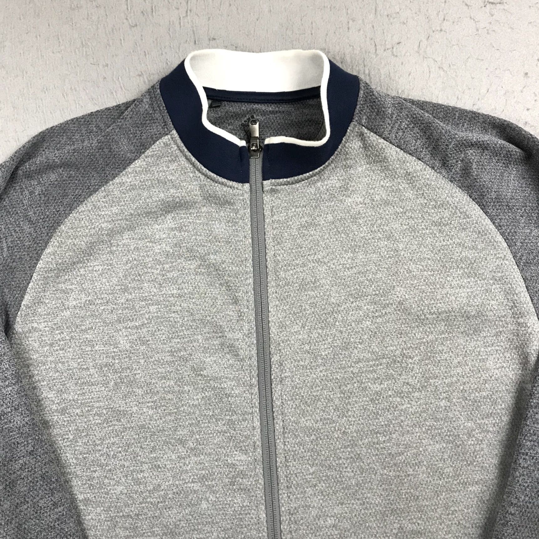 Adidas adidas Golf Jacket Mens XL Blue Full Zip Logo Bomber Performance Jacket Size US XL / EU 56 / 4 - 2 Thumbnail