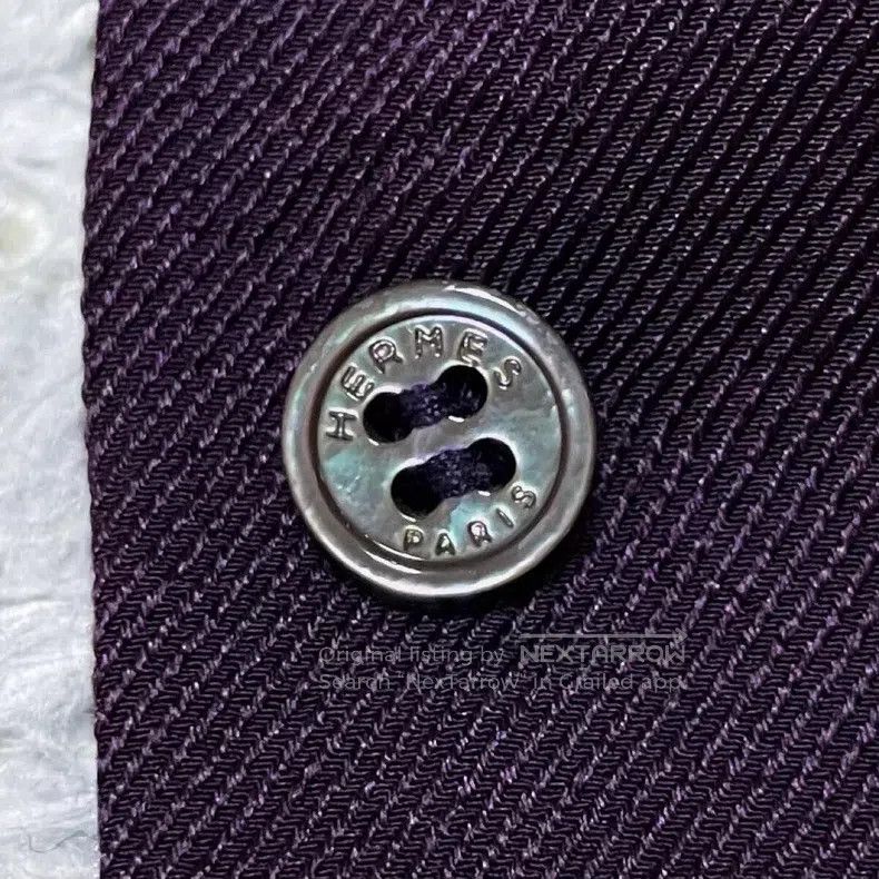 Hermes Hermes Purple Silk Shirt Size XXS / US 00 / IT 34 - 9 Thumbnail