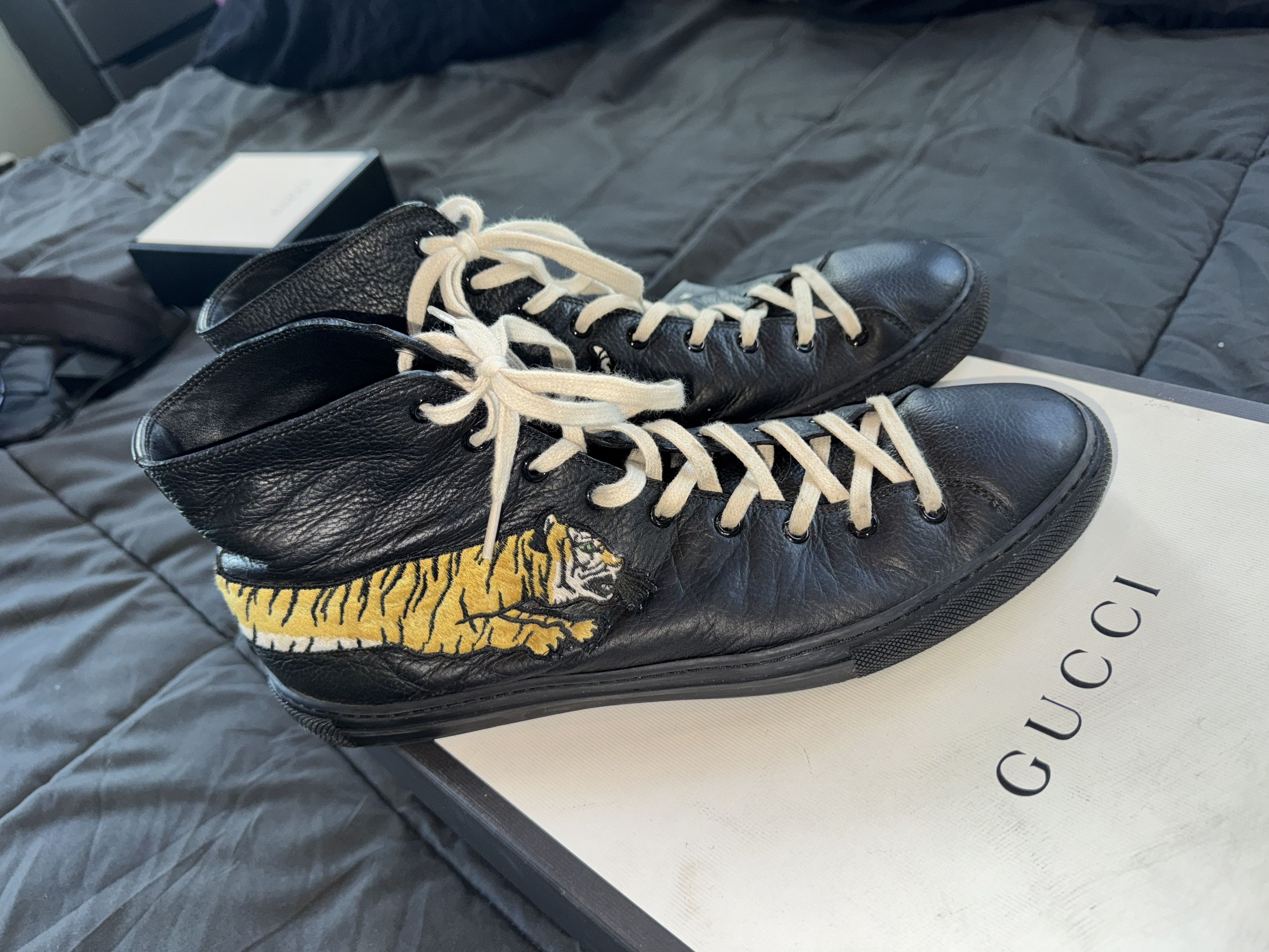 Gucci S.tto Pelle S. Gomma - Hebron Nero Size US 12 / EU 45 - 2 Thumbnail