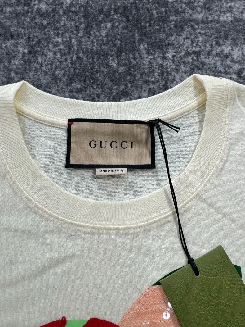 Gucci Gucci Cherry sequins embroidery short sleeves 2501-Nextarro Size US XXS / EU 40 - 2 Thumbnail