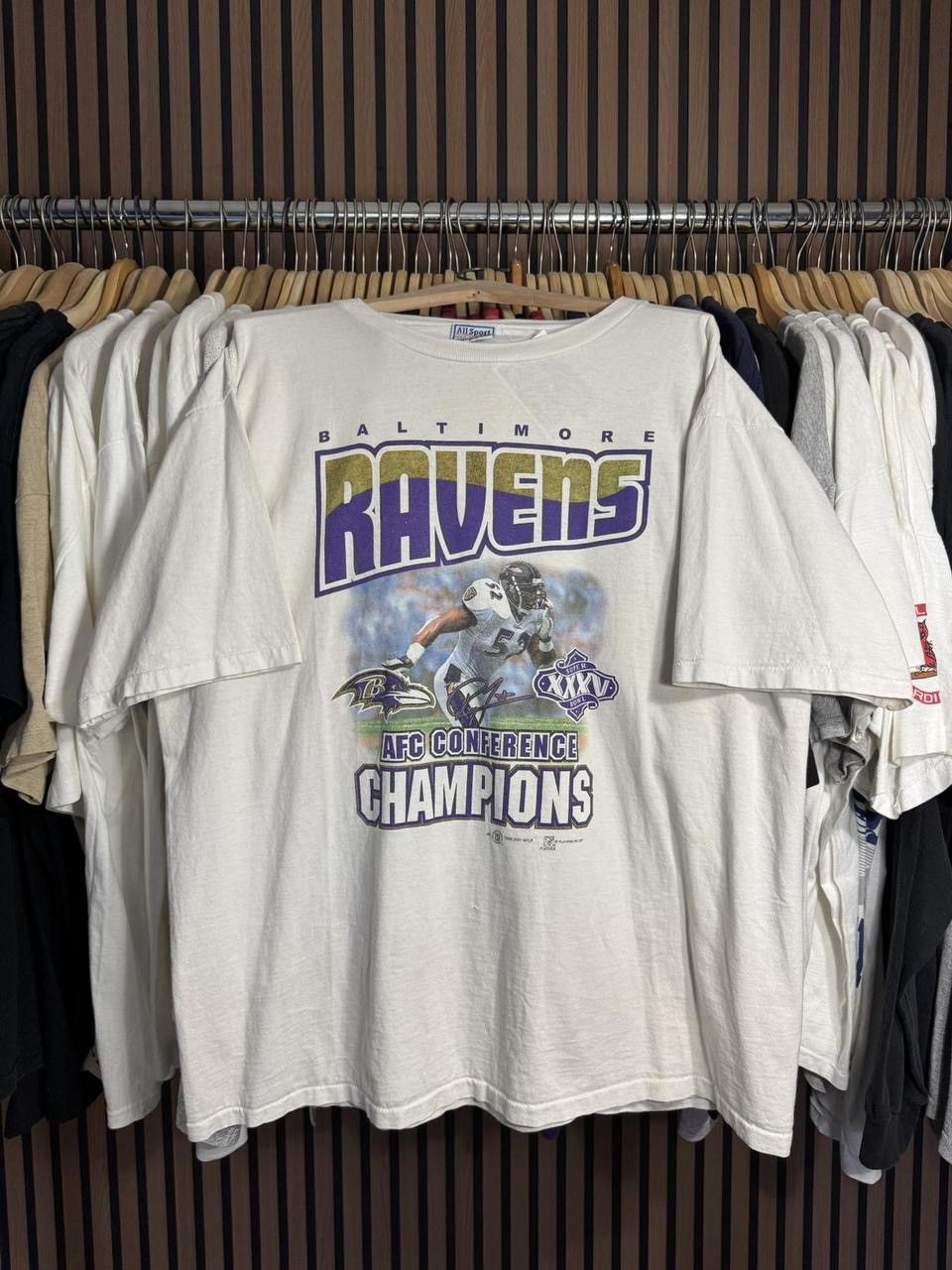 All Sport 2001 Baltimore Ravens AFC Conference Champions Tee Size US XL / EU 56 / 4 - 1 Thumbnail