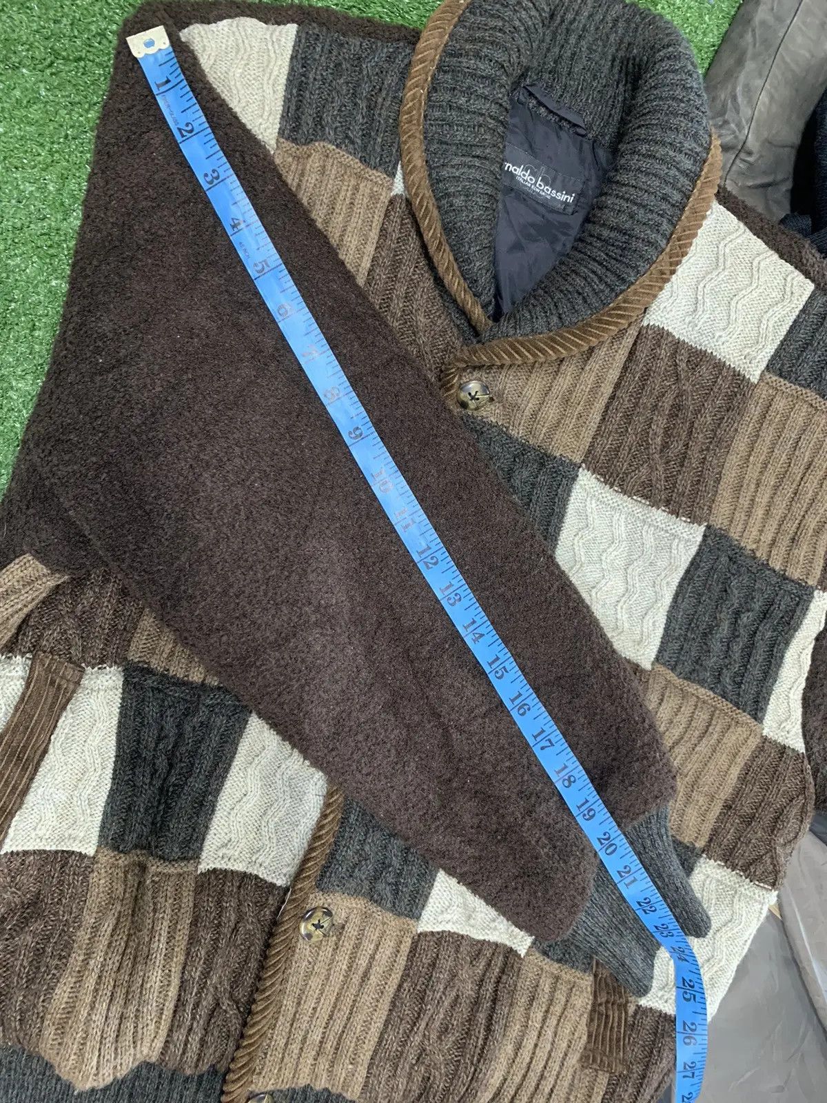 Vintage Arnold bassini Italian vintage knit cardigan. Size US L / EU 52-54 / 3 - 10 Thumbnail