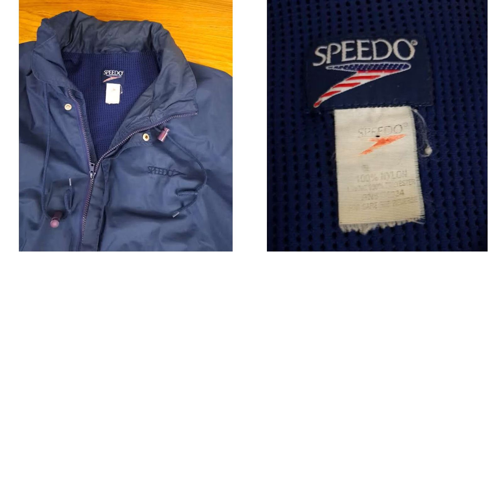 Speedo VINTAGE Speedo Jacket Windbreaker Full Zip Nylon 2XL Blue Mens Classic 1980s Size US XXL / EU 58 / 5 - 8 Thumbnail