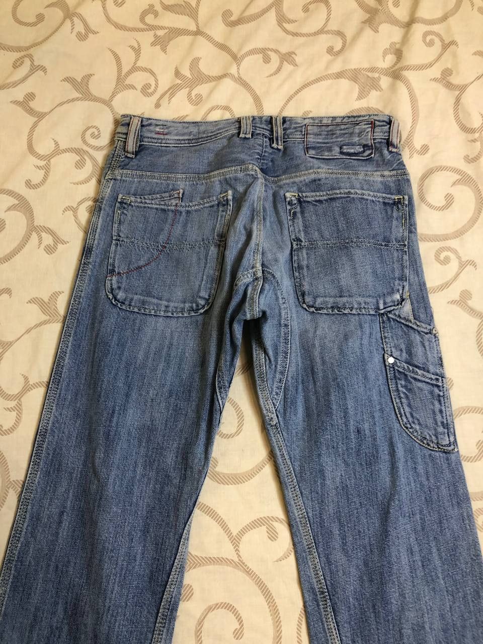 Diesel DIESEL BRADDO Denim Distressed Regular Slim Straight Jeans Size US 30 / EU 46 - 15 Thumbnail