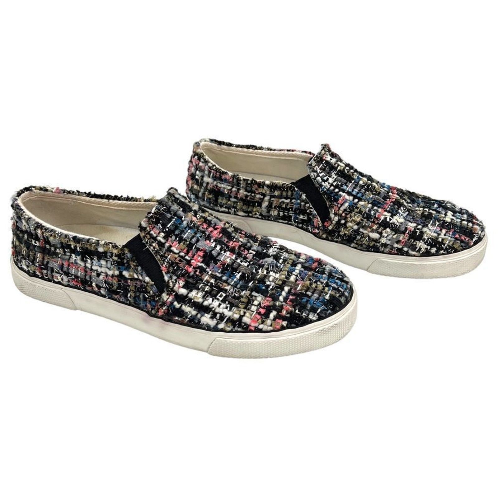 Jack Rogers Jack Rogers Anna Black Multi-Colored Metallic Tweed Sneakers Size US 6 / IT 36 - 1 Thumbnail