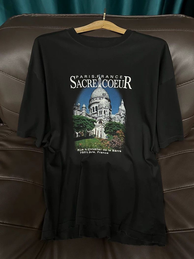 Balenciaga Balenciaga Short-sleeved shirt, black castle design with B Size US S / EU 44-46 / 1 - 1 Thumbnail