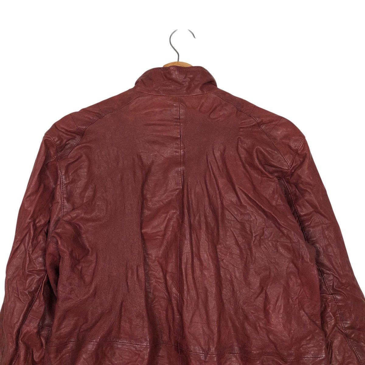 Japanese Brand 📌Vintage Biker Leather Jacket Santa Fe Bondage Issey Miyake Size US M / EU 48-50 / 2 - 10 Thumbnail