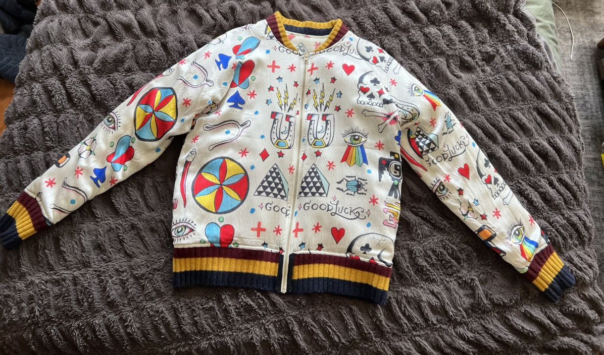 The Elder Statesman The Elder Statesman Reversible Cashmere Bomber Rare Size US L / EU 52-54 / 3 - 7 Thumbnail
