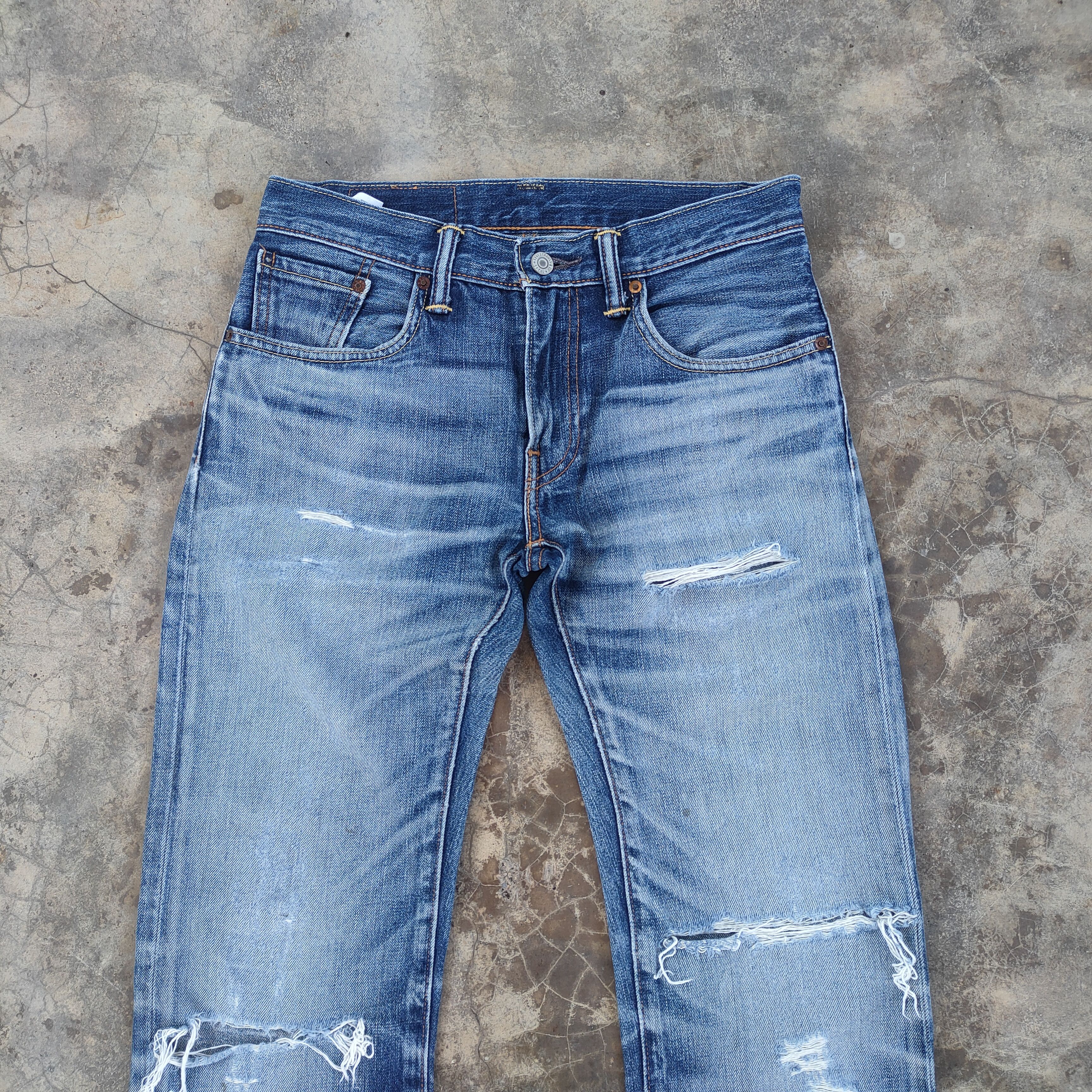 Levi's Vintage Clothing W30 VINTAGE LEVI'S 502 FADED DISTRESSED JEAN DENIM PANTS Size US 30 / EU 46 - 3 Thumbnail