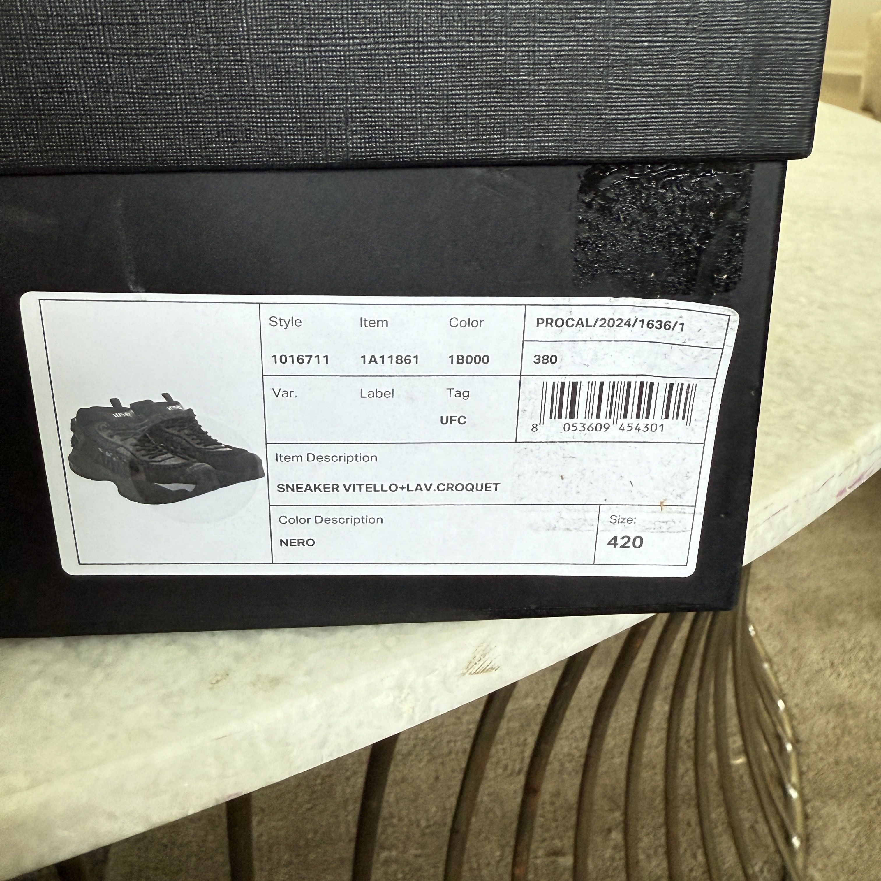 Versace VERSACE 1016711, Mercury M_VS_01 Men's Black Sneakers, 42 Size US 9 / EU 42 - 14 Thumbnail