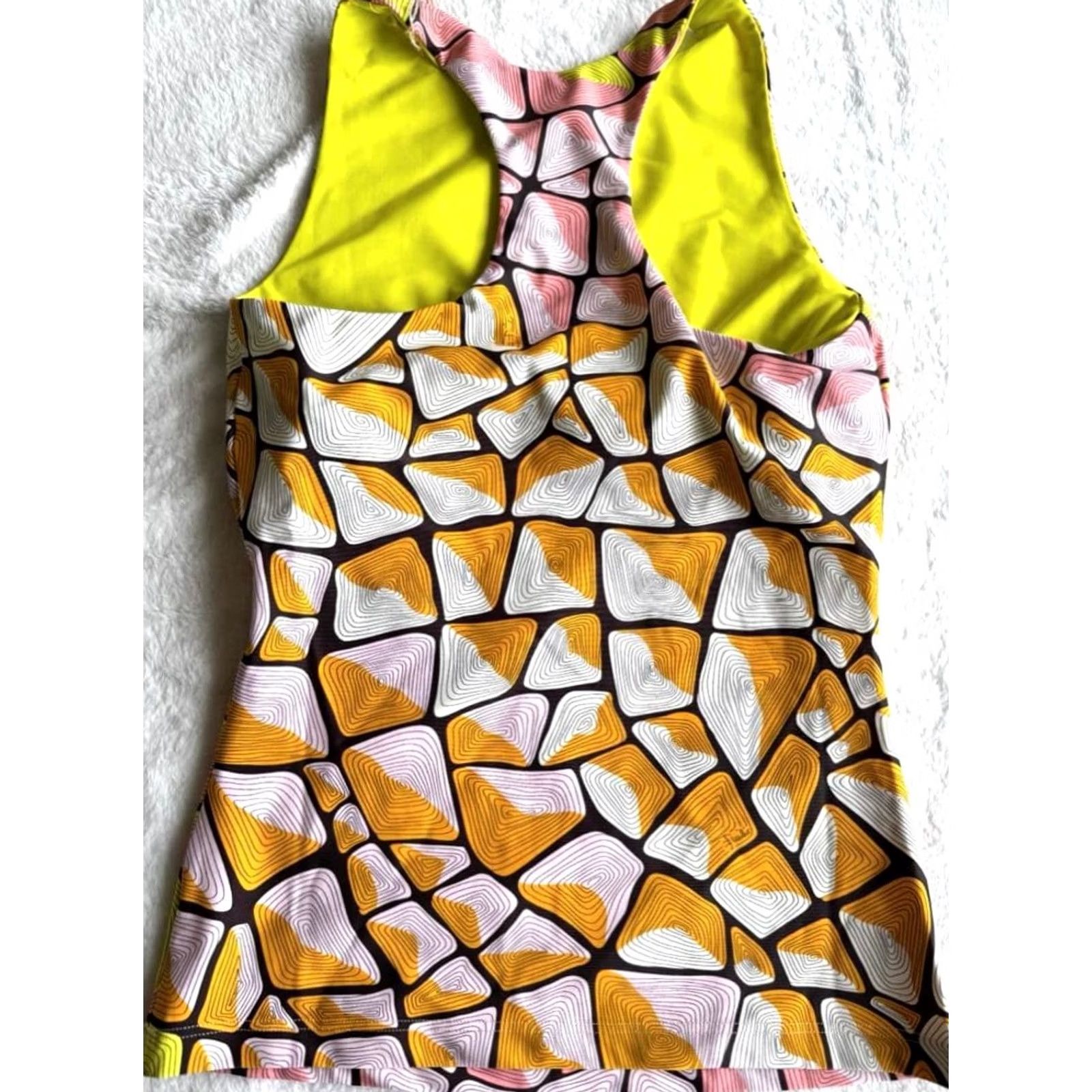Emilio Pucci EMILIO PUCCI Tank Top Size XS Geometric Pattern Stretch New Womens Multicolor Size XS / US 0-2 / IT 36-38 - 4 Thumbnail