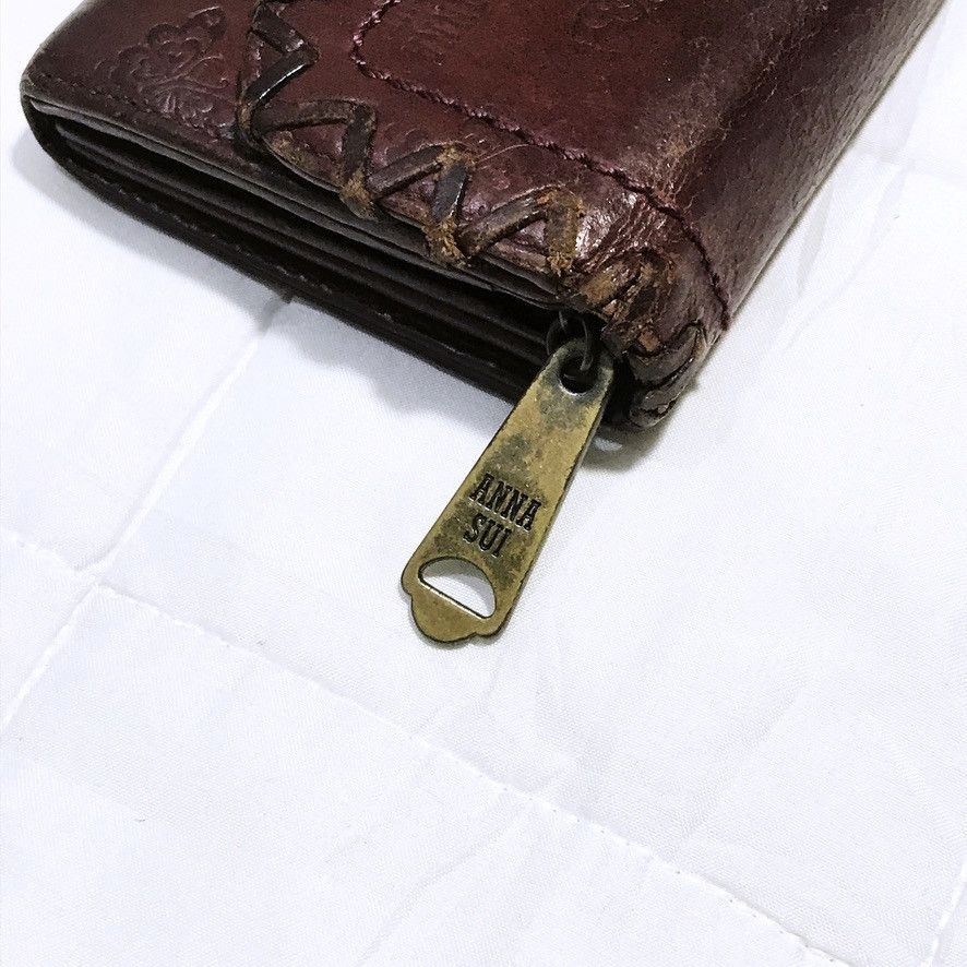 Japanese Brand Anna Sui– Vintage Leather Wallet Size ONE SIZE - 3 Thumbnail