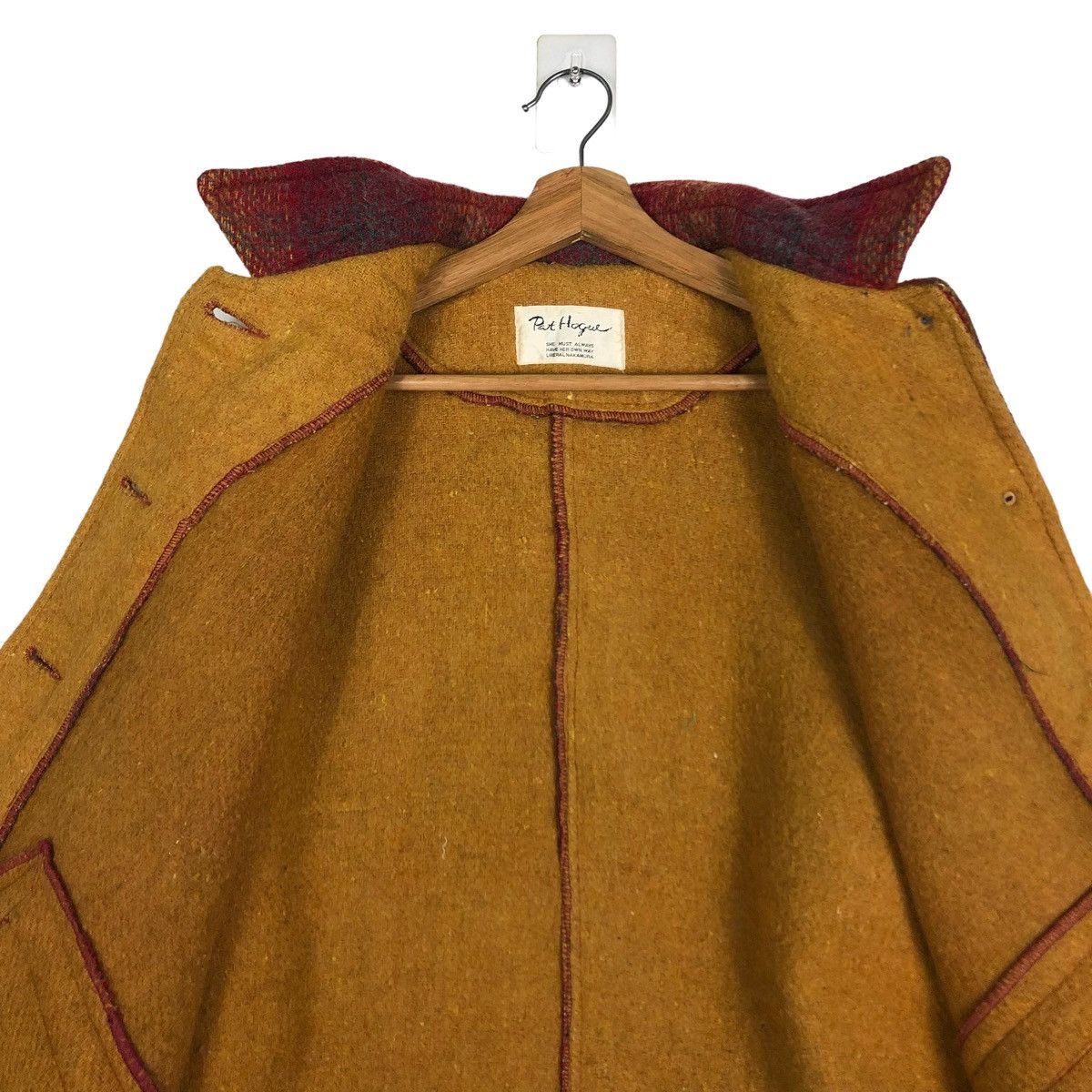 Japanese Brand 🔥VINTAGE BIKER WOOL JACKET PAT HOGUE TARTAN DESIGN Size US M / EU 48-50 / 2 - 14 Thumbnail