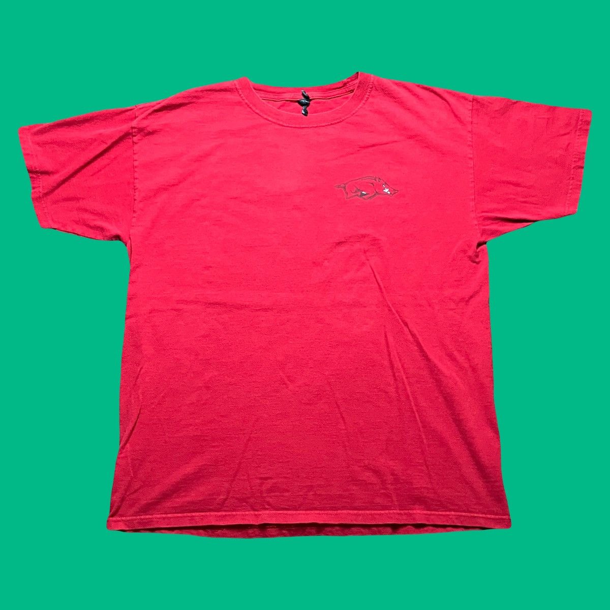 NCAA × Vintage Vintage Arkansas Razorbacks College Football T Shirt Size US L / EU 52-54 / 3 - 2 Thumbnail