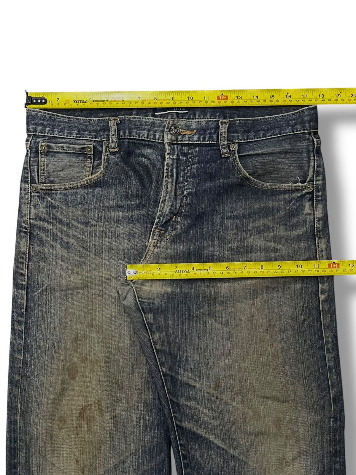 VILLAND Loose Vintage Villand Japan - Faded Mud Wash, Distressed Size US 35 - 15 Thumbnail