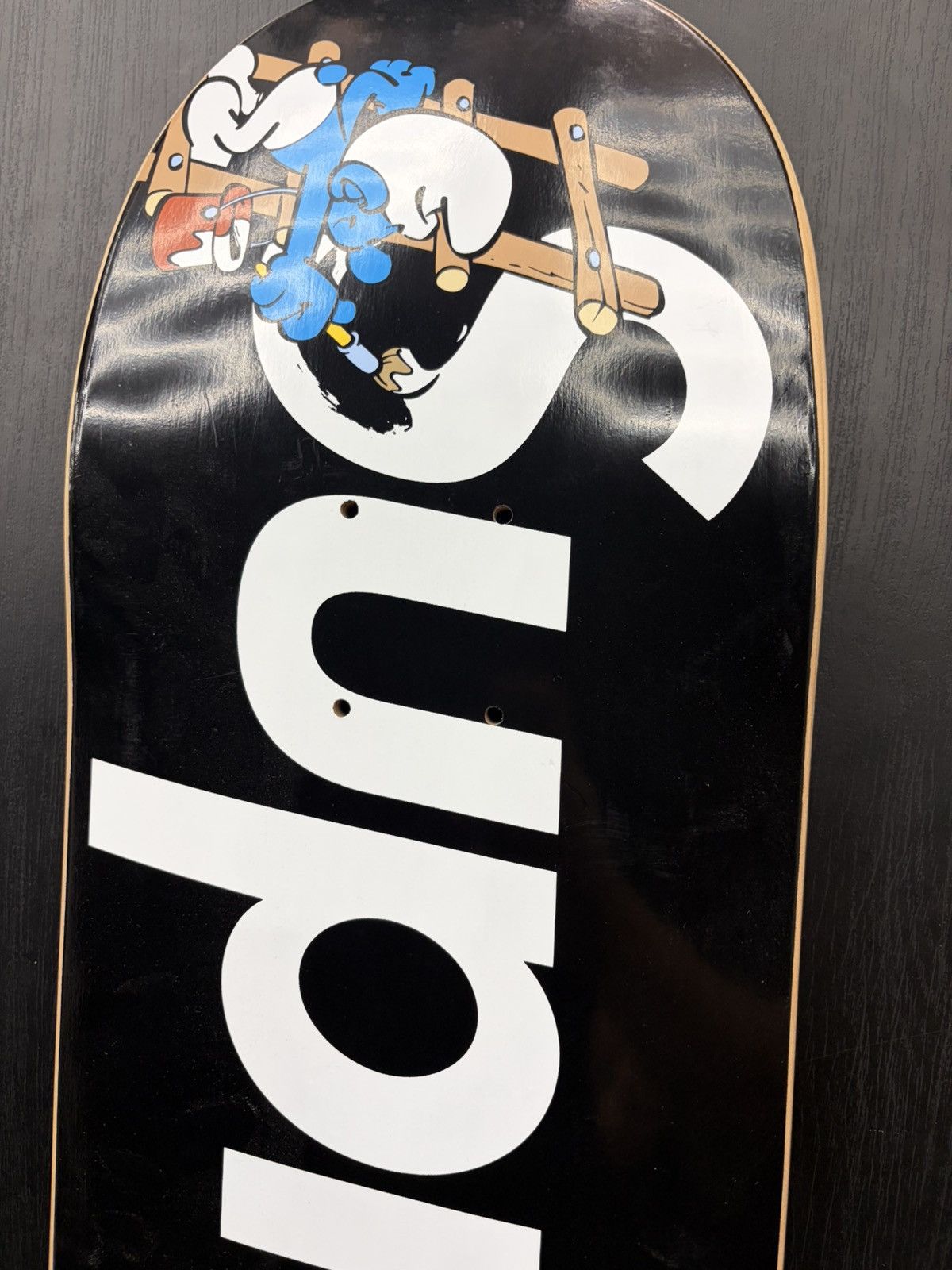 Supreme Supreme Smurfs Skateboard Deck Black Size ONE SIZE - 2 Thumbnail