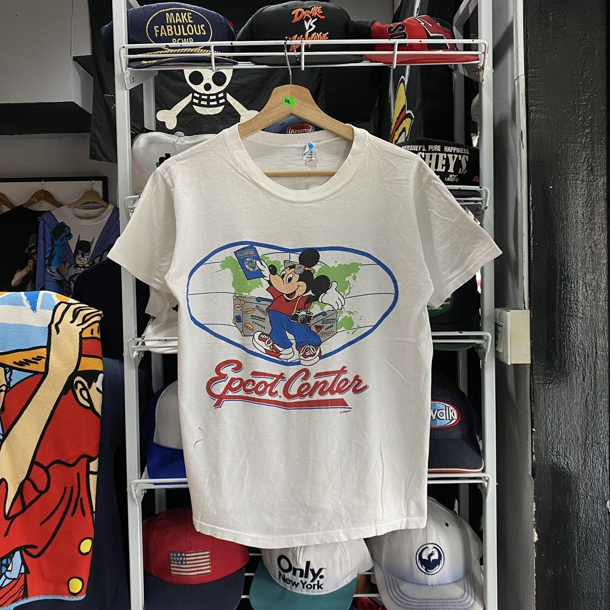 image of Disney x Mickey Mouse Vintage 80S-90S / Mickey Mouse Epcot Center () in White, Men's (Size Small)