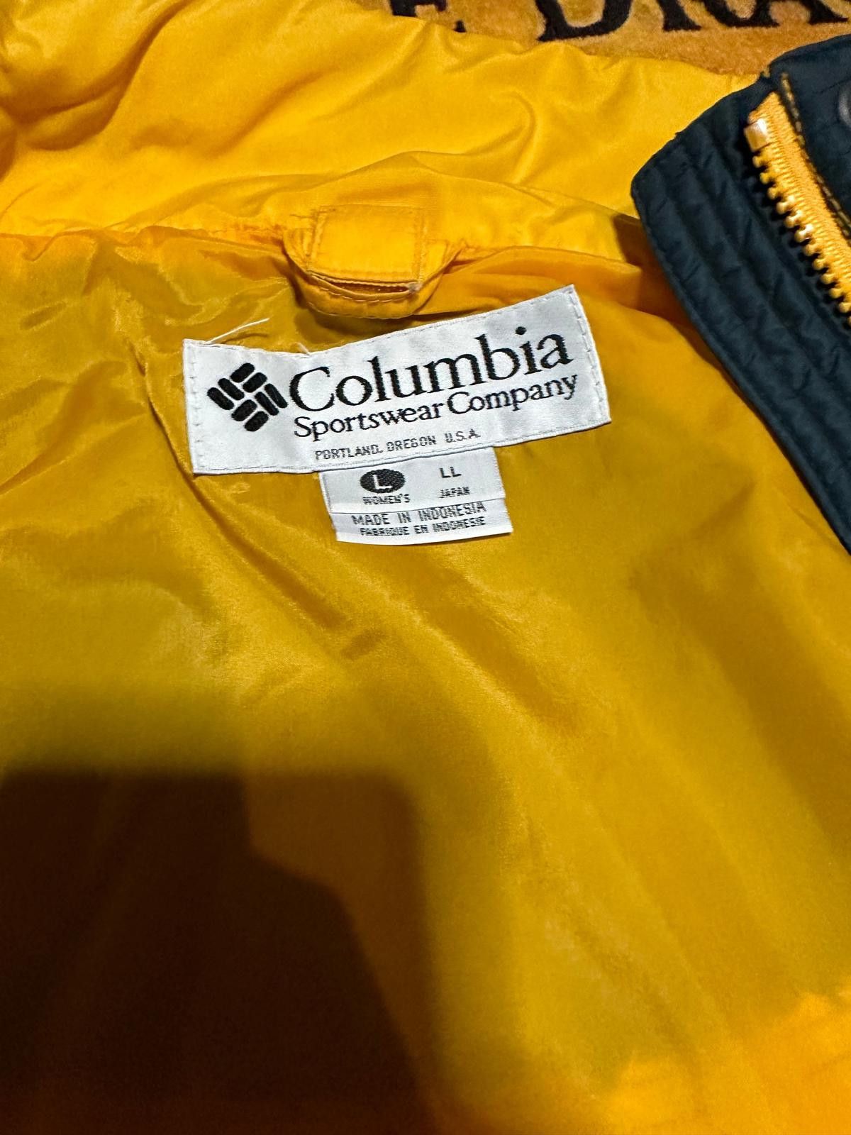 Columbia Columbia Men's Yellow and Black Windbreaker Jacket Size ONE SIZE - 6 Thumbnail