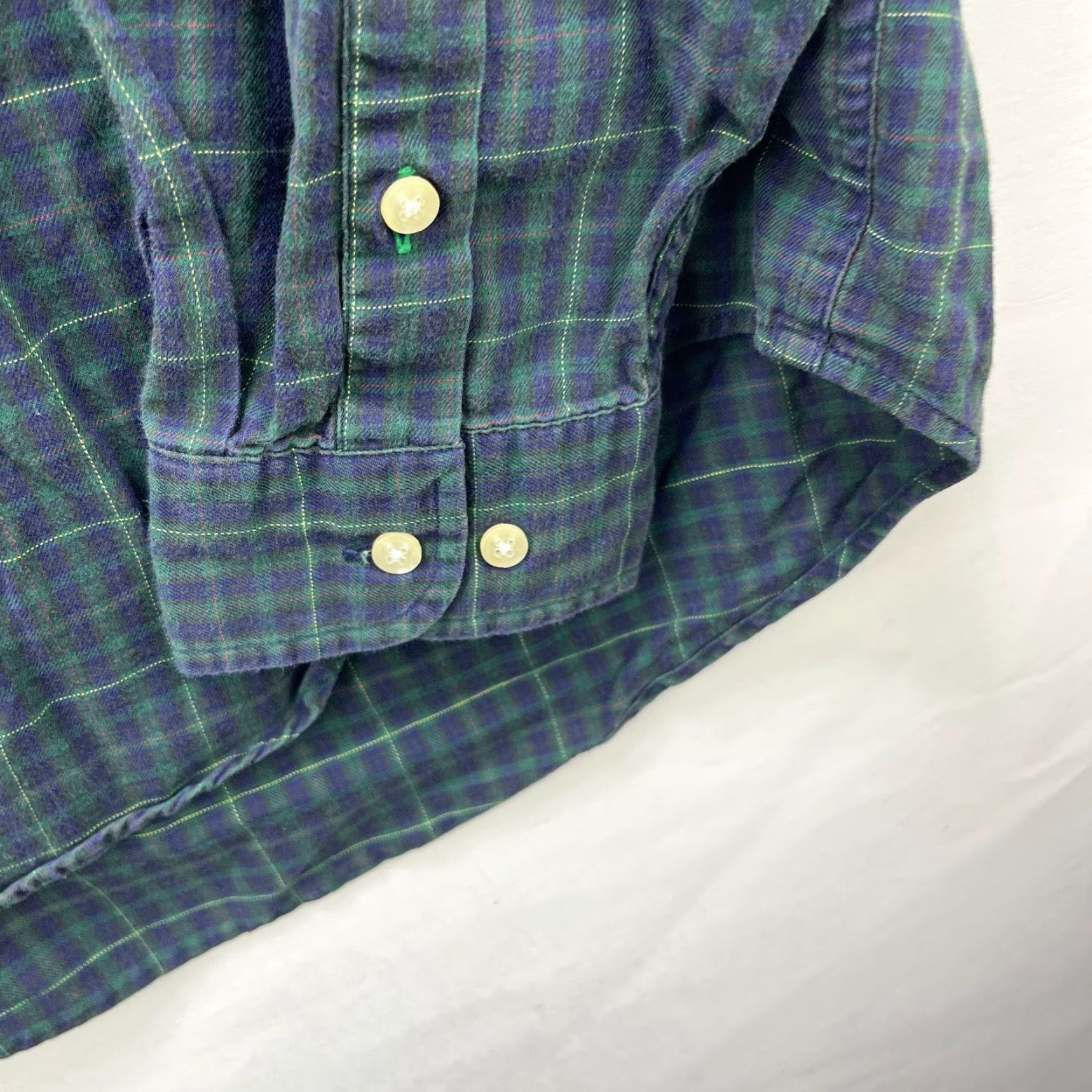 Tommy Hilfiger Vintage Tommy Hilfiger Button-Up Plaid Short Sleeve Shirt Large Mens Green Size US L / EU 52-54 / 3 - 5 Thumbnail