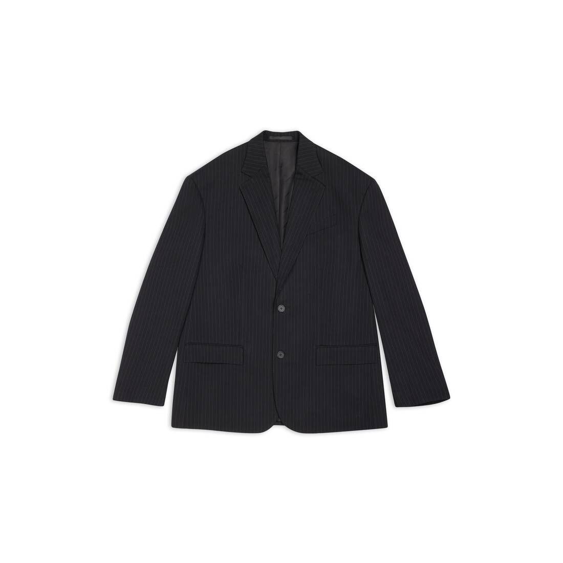 Balenciaga o1w1db10425 Oversized Jacket in Black Size US M / EU 48-50 / 2 - 1 Thumbnail
