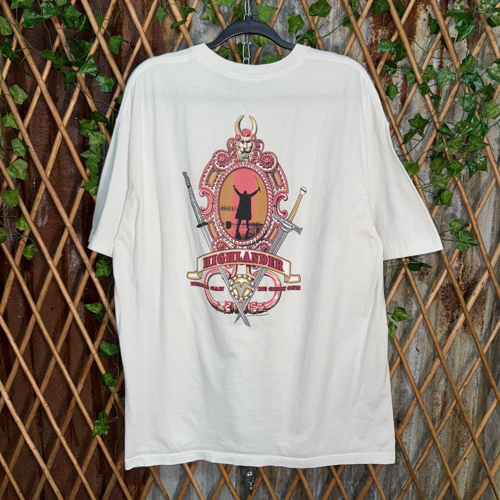 Vintage Vintage Y2K Highlander tv show / film promo 1990s t-shirt Size US XL / EU 56 / 4 - 1 Thumbnail