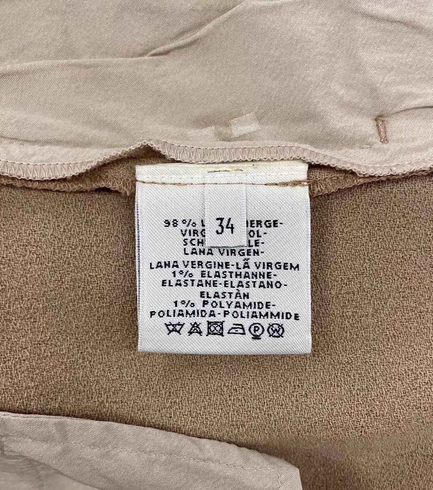 Hermes Hermes Camel Wide-Leg Pants 34 Size 25" / US 0 / IT 36 - 6 Thumbnail
