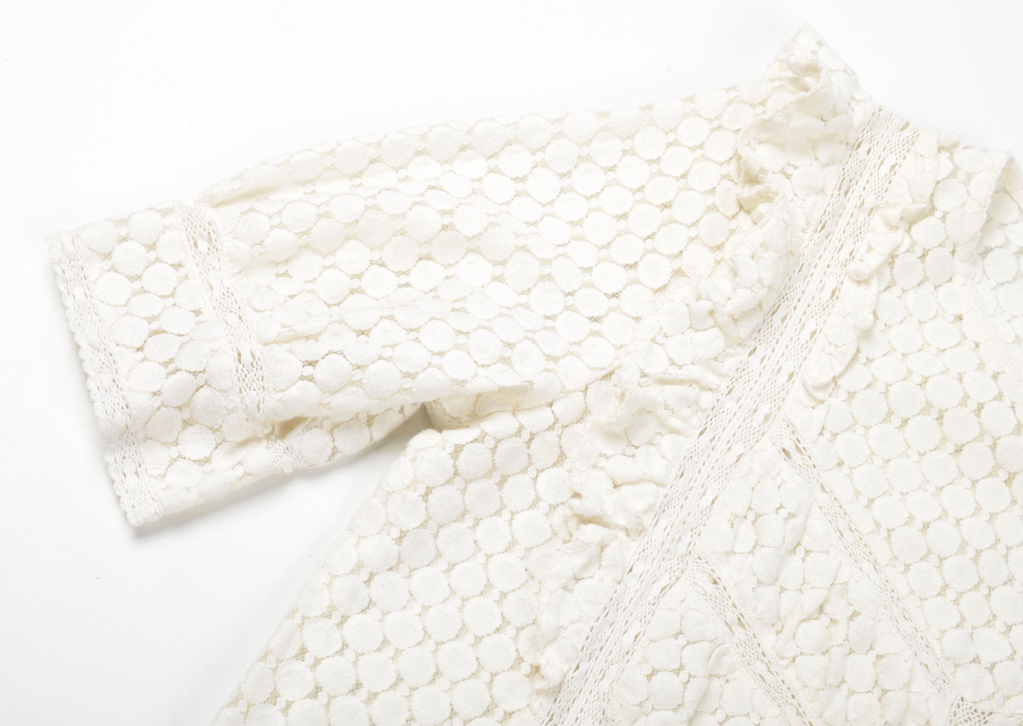 Sezane Sezane Milky Cottagecore Gepure Lace Blouse Top Size XS / US 0-2 / IT 36-38 - 6 Thumbnail