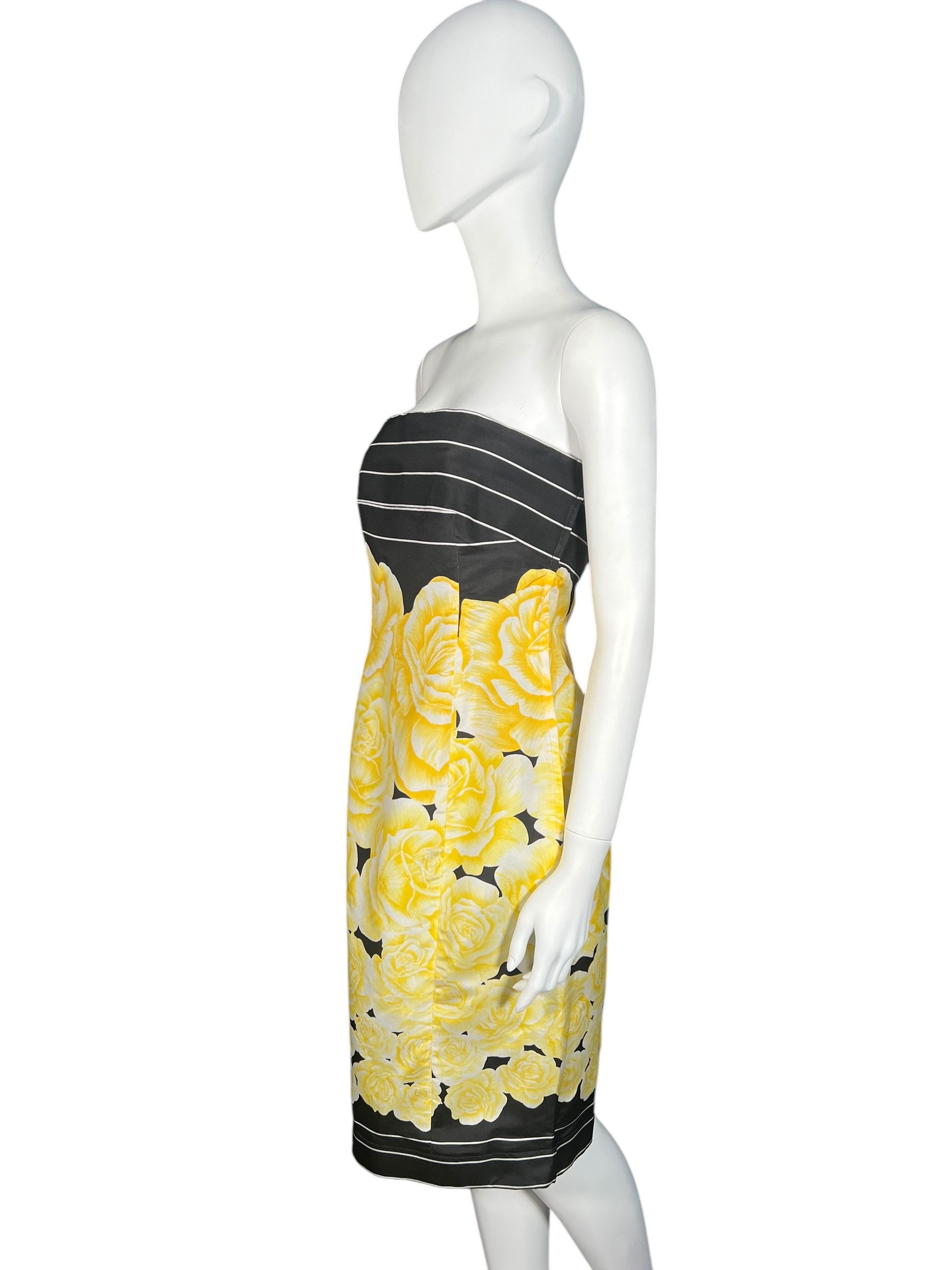Versace Gianni Versace S/S 1988 1988 Strapless Silk Cocktail Dress Size L / US 10 / IT 46 - 2 Thumbnail