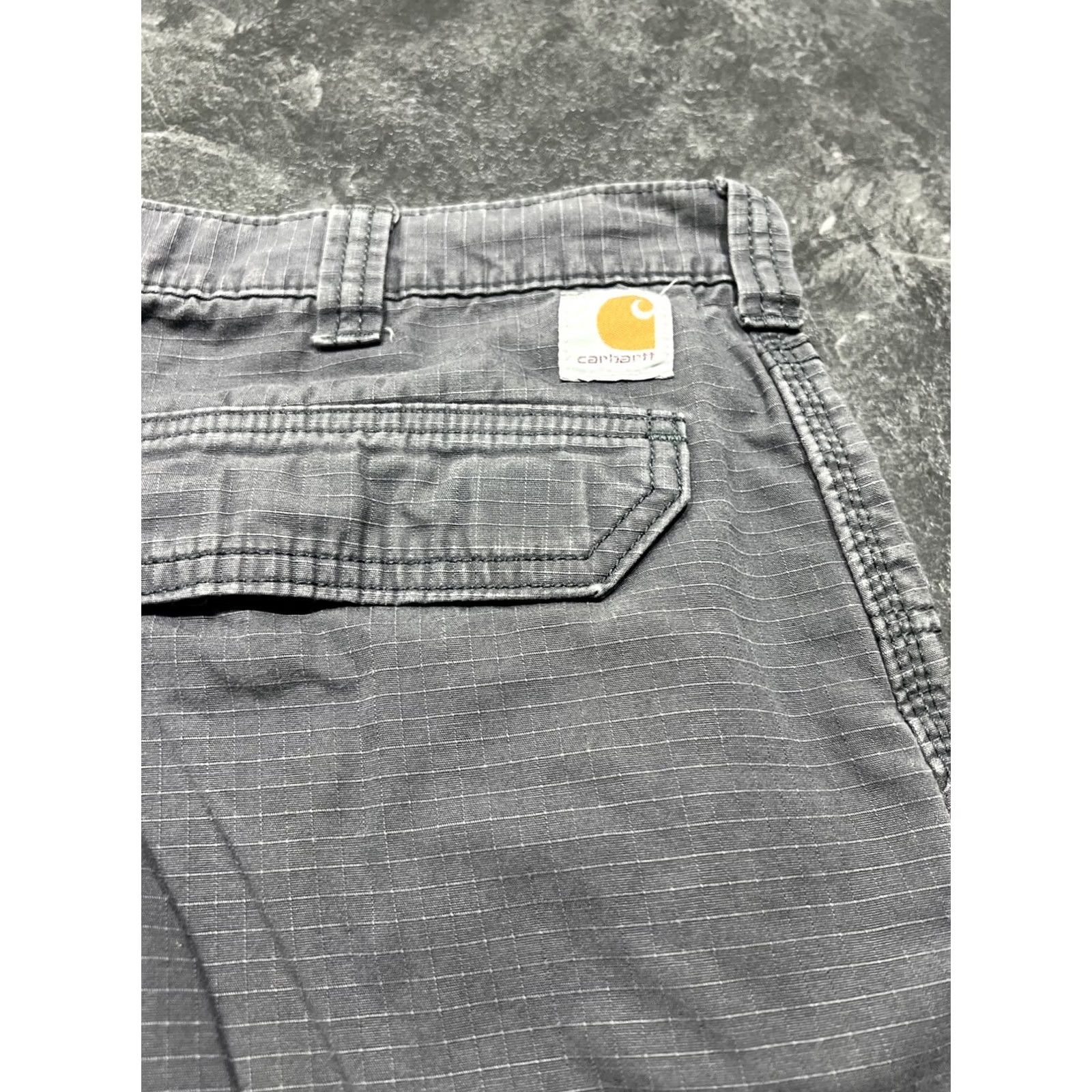 Carhartt Carhartt Cargo Shorts Gray Mens Size 40x11 Relaxed Fit Ripstop Canvas 11in Inseam Casual Workwear Size US 40 / EU 56 - 2 Thumbnail