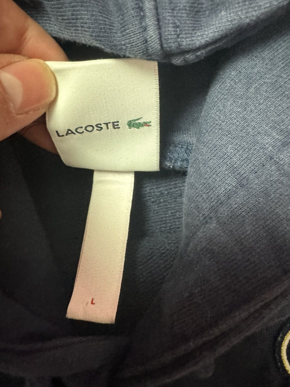 Lacoste × Supreme Hoodie Lacoste X Supreme L navy Men Size US L / EU 52-54 / 3 - 6 Thumbnail