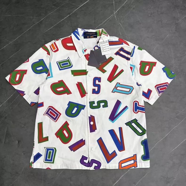 Louis Vuitton louis vuitton nba logo short sleeve shirt-dmc Size US L / EU 52-54 / 3 - 1 Thumbnail