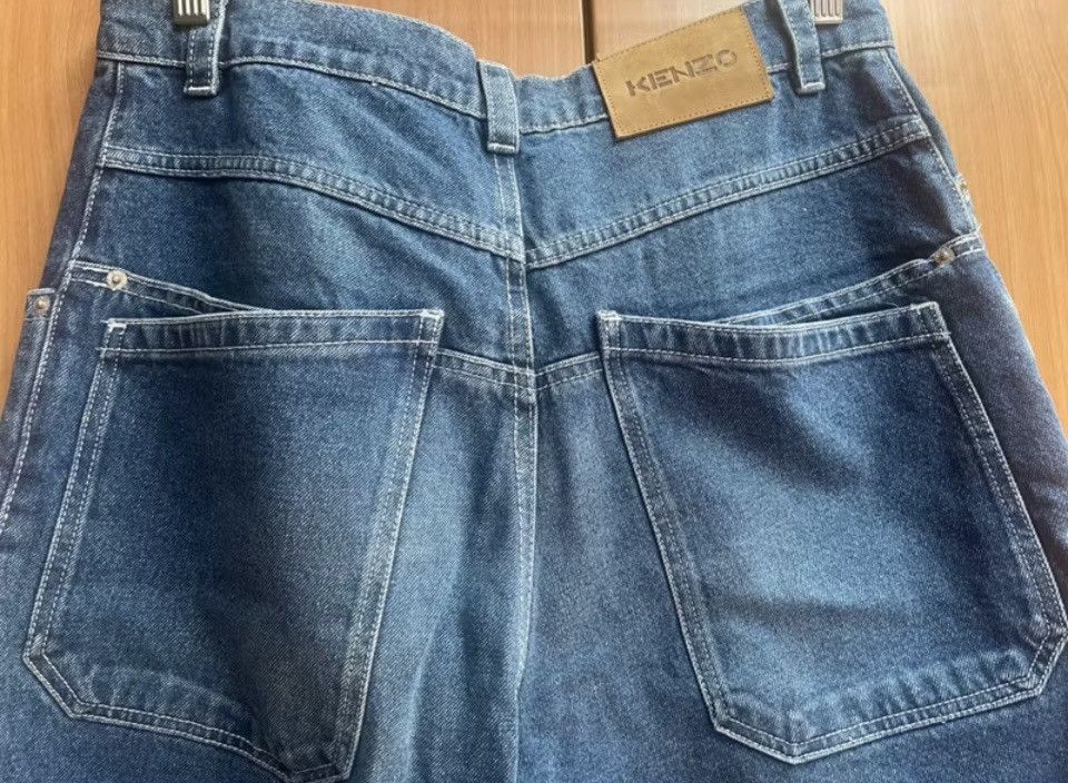 Kenzo Kenzo Wide Leg Denim Short Size 29 Size US 29 - 4 Thumbnail