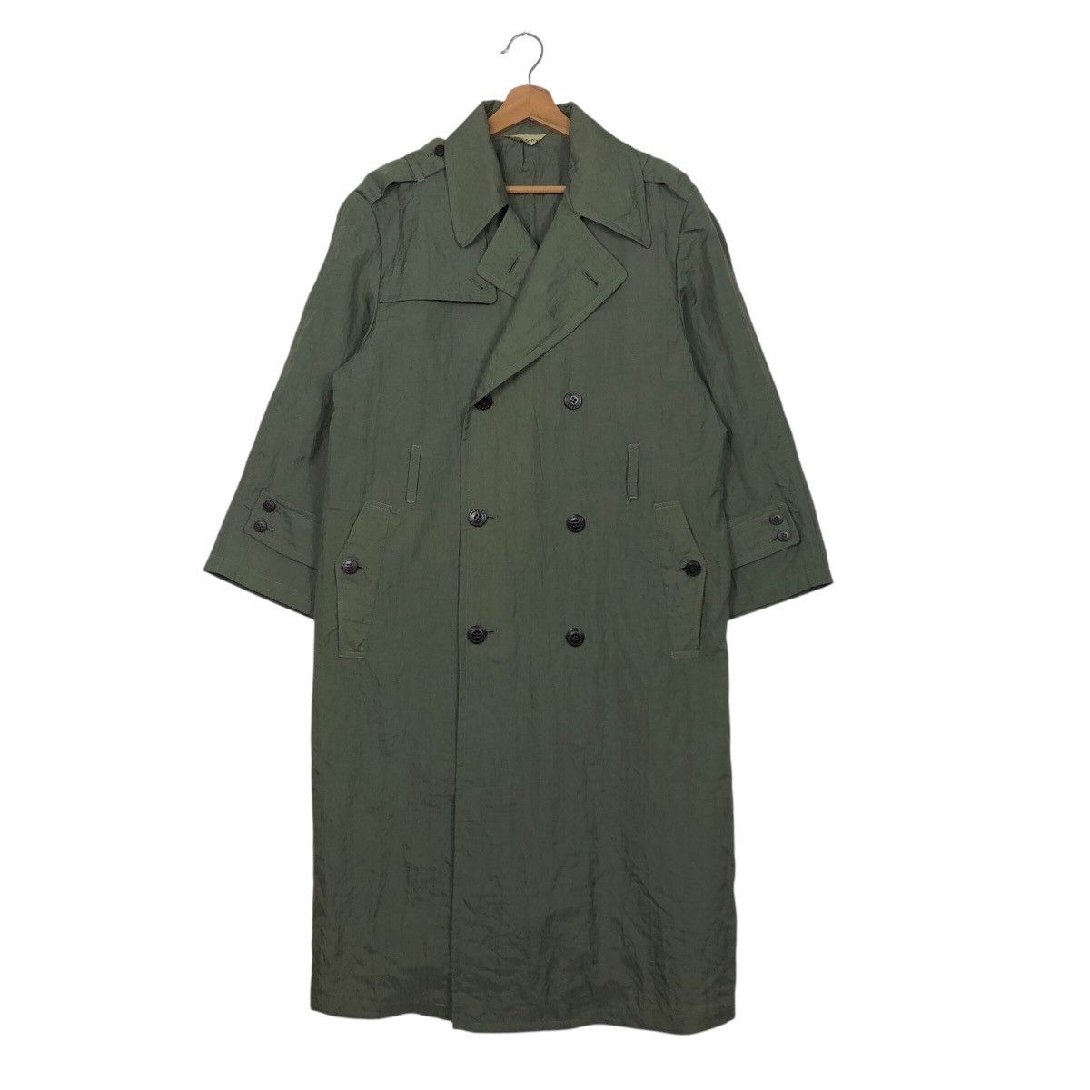 Japanese Brand × Vintage 📌Rich Green Vintage Long Jacket San-Entry Bondage Parachute Size US M / EU 48-50 / 2 - 2 Thumbnail