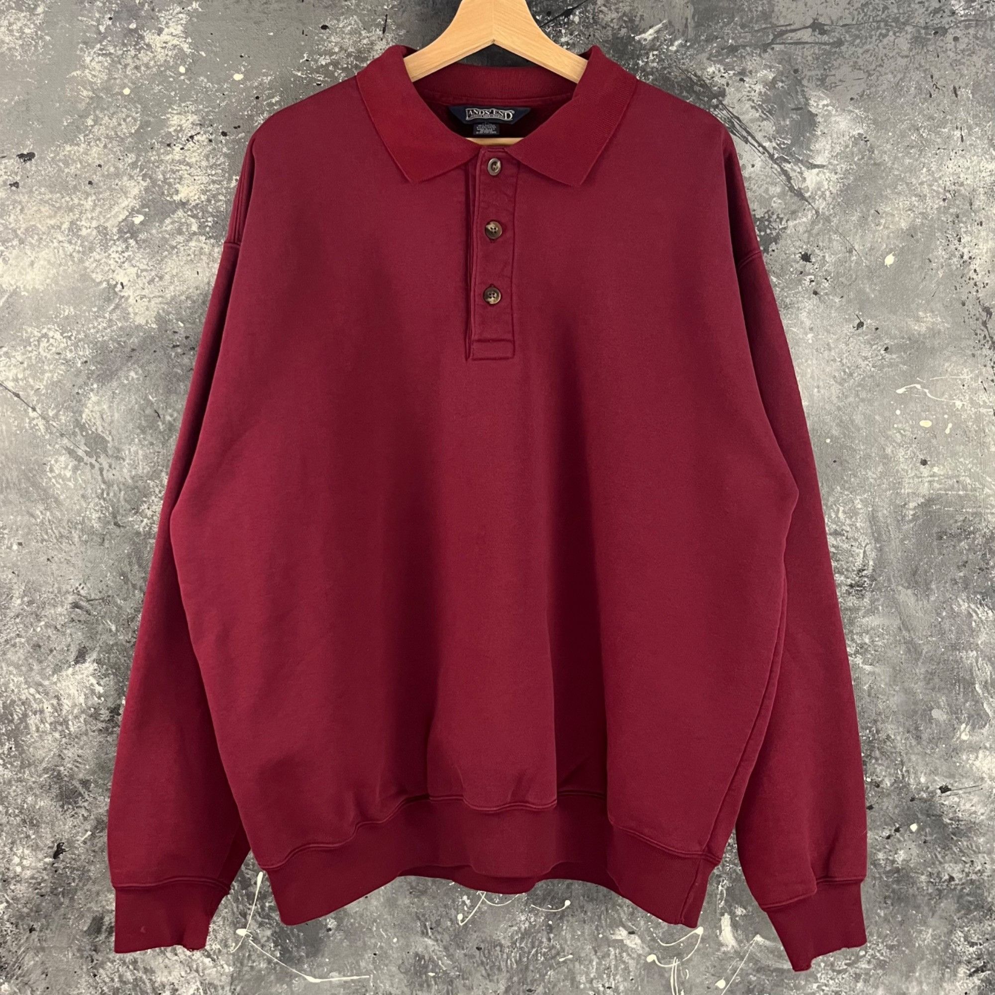 Lands' End × Vintage Vintage 90’s Lands End sweatshirt Size US XL / EU 56 / 4 - 1 Thumbnail