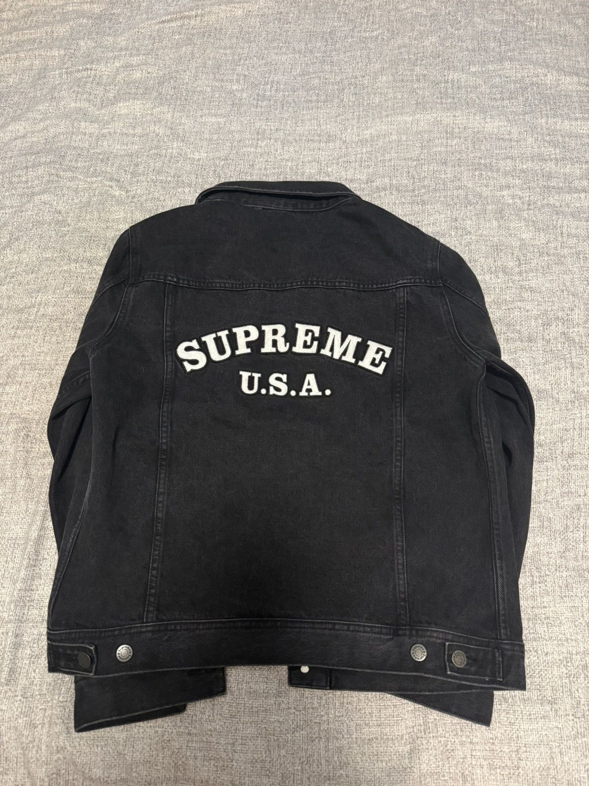 Supreme Supreme Eye of Horus Denim Jacket | Grailed