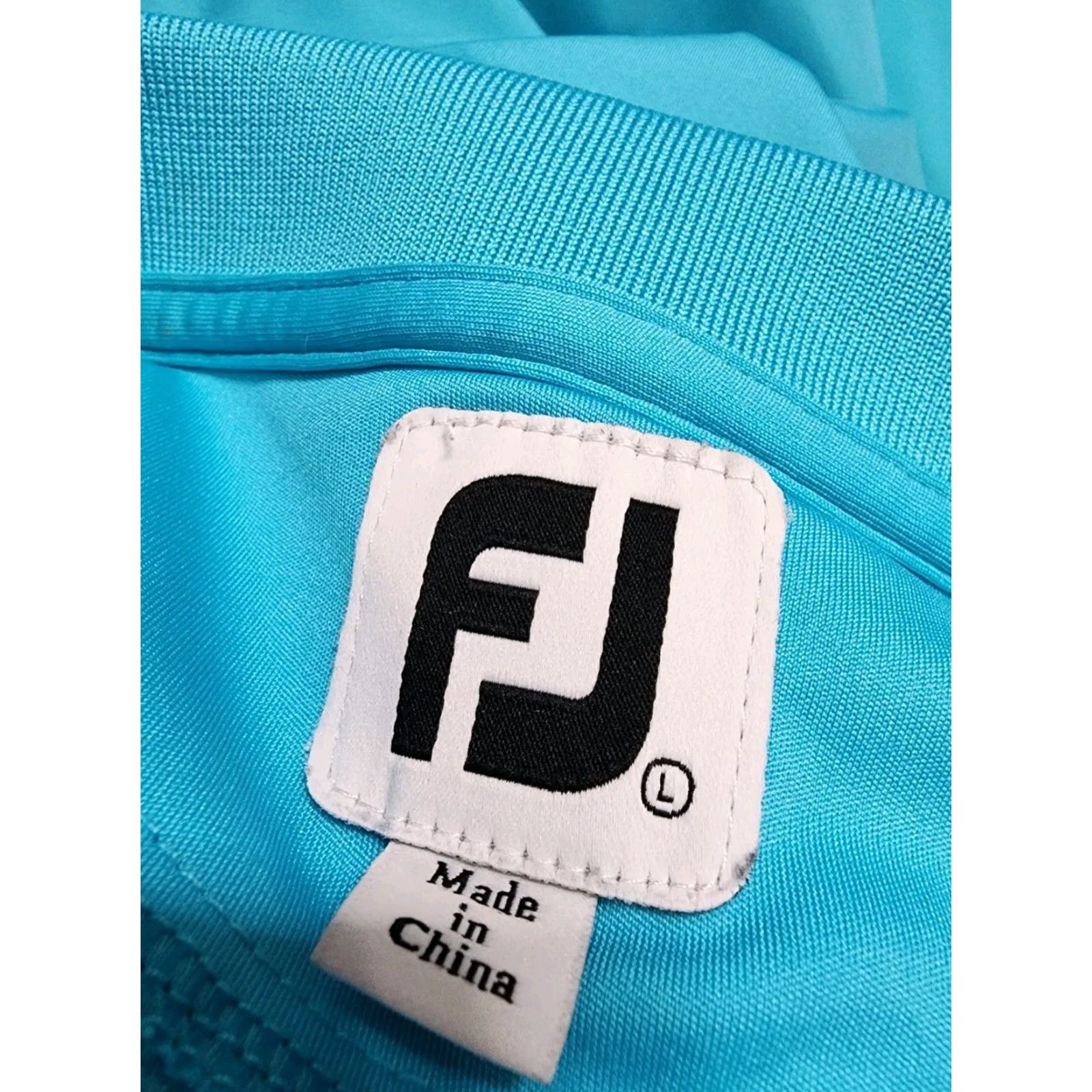 Footjoy Womens Footjoy Polo Shirt Aqua Blue L Cresent Point Golf Club Size L / US 10 / IT 46 - 3 Thumbnail