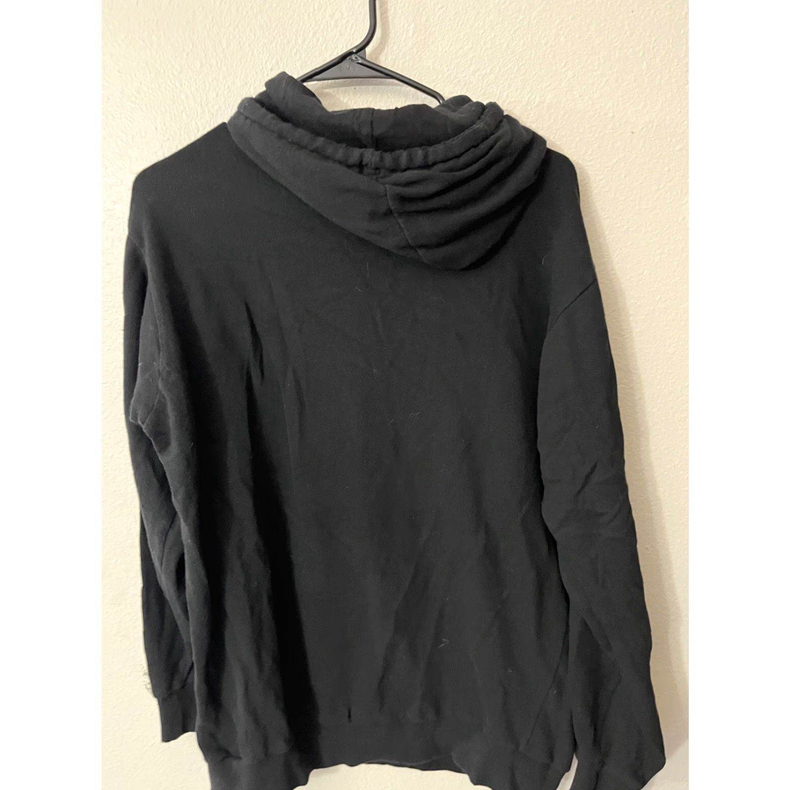 Vintage AERO Aeropostale Hoodie Women's Size L Pullover Sweatshirt Black Logo Hooded Size L / US 10 / IT 46 - 3 Thumbnail