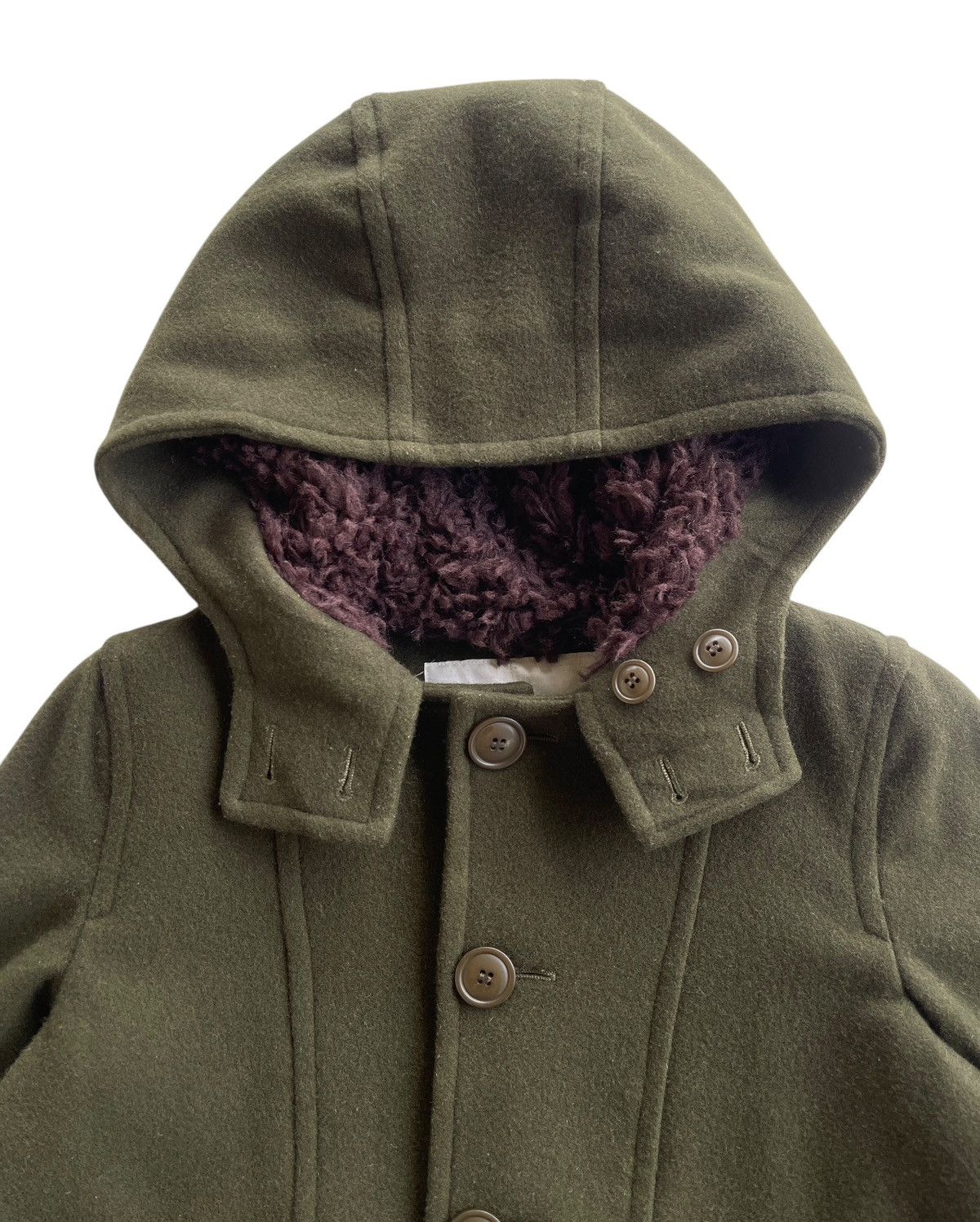 Issey Miyake Wool Bono Hooded Cropped Jacket Size M / US 6-8 / IT 42-44 - 4 Thumbnail