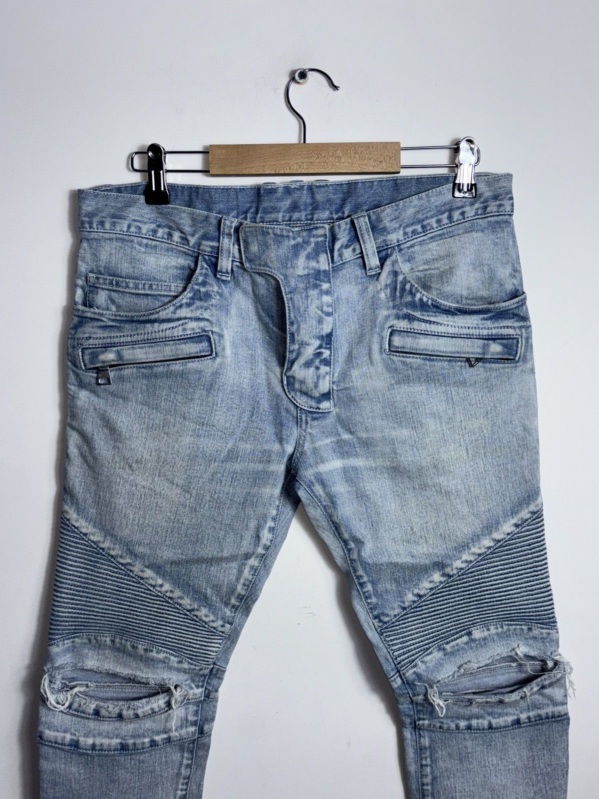 Balmain Balmain Distressed Denim Jeans Size US 30 / EU 46 - 3 Thumbnail