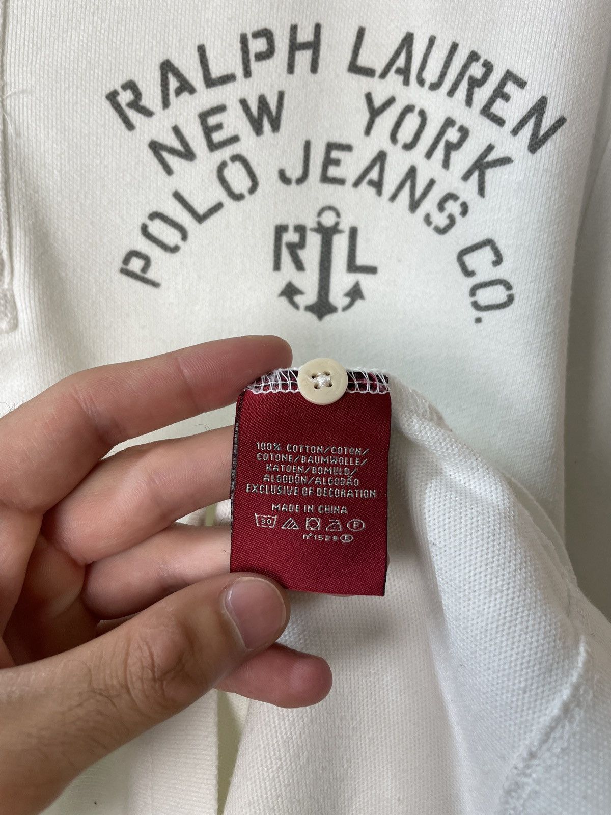 Polo Ralph Lauren Vintage y2k Ralph Lauren New York White Polo Tee RRL Shirt Size US M / EU 48-50 / 2 - 10 Thumbnail