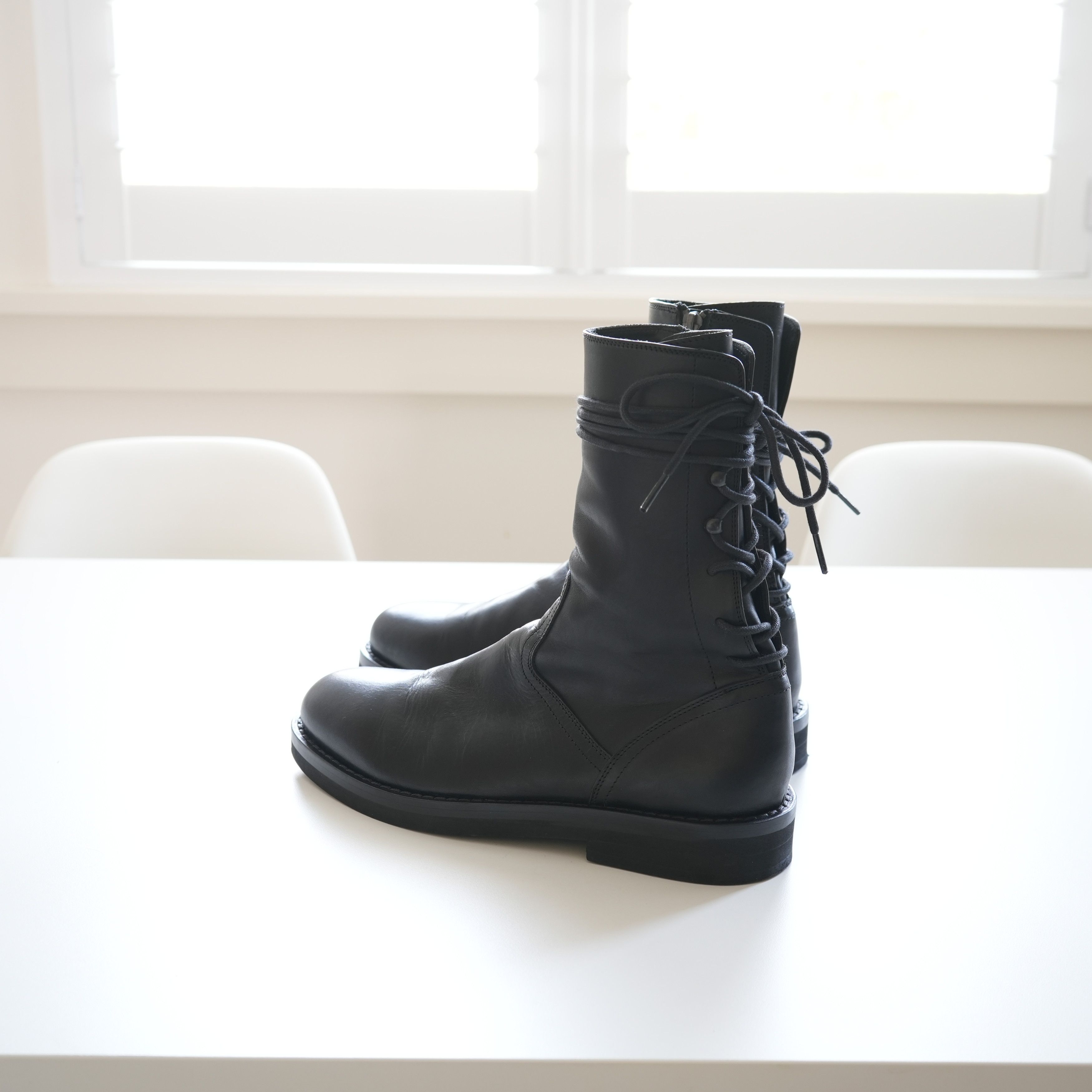 Ann Demeulemeester Backlace Corset Combat Boots Size US 7.5 / EU 40-41 - 3 Thumbnail