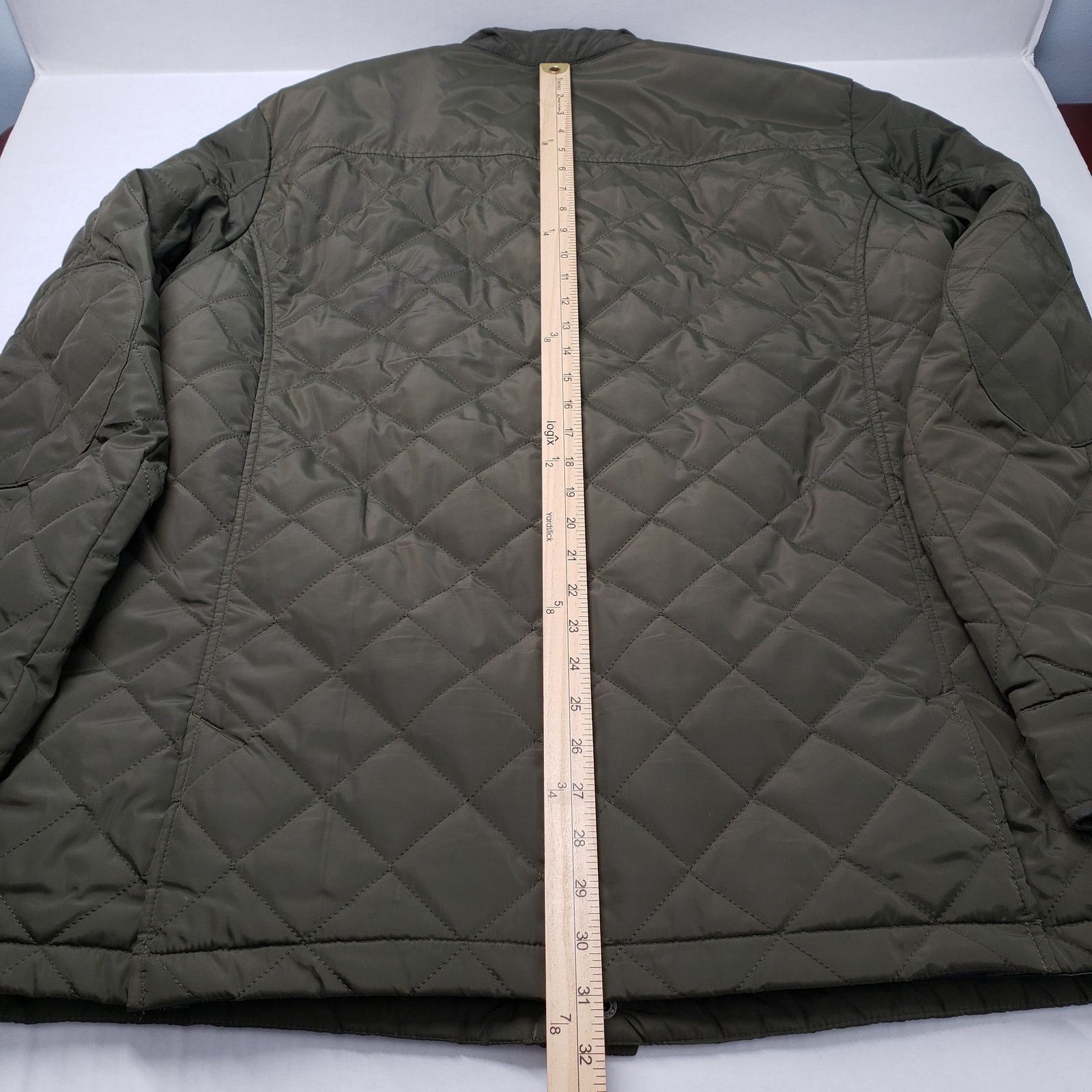 Roots Roots 73 Diamond Quilted Jacket Mens XL Olive Green Zip Size US XL / EU 56 / 4 - 5 Thumbnail