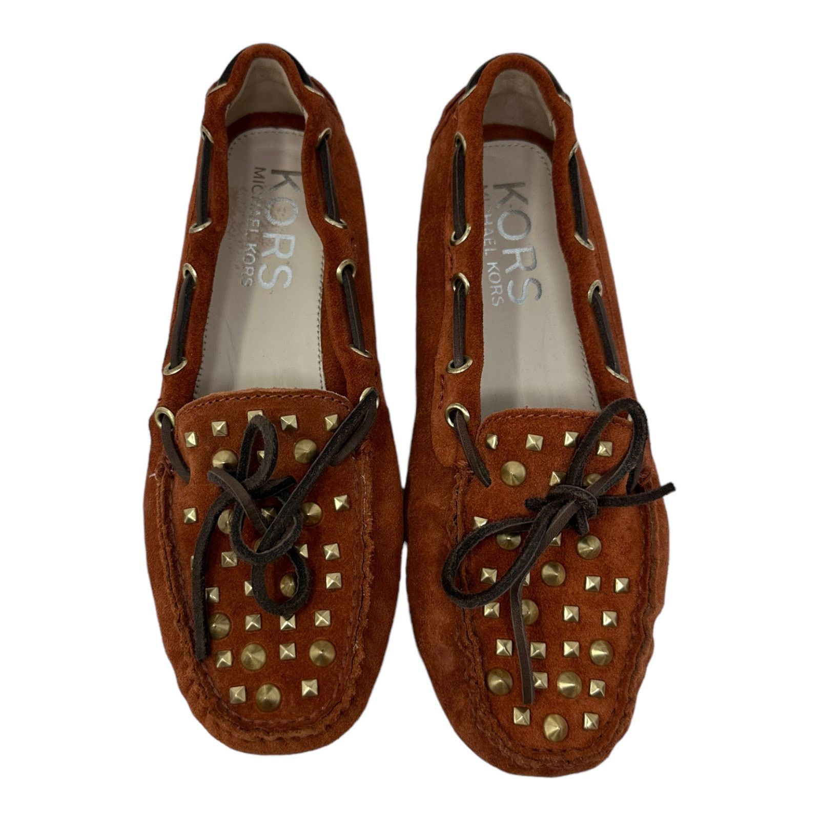 Michael Kors Michael Kors Penley Autumn suede studded moccasins size 7M Size US 7 / IT 37 - 1 Thumbnail